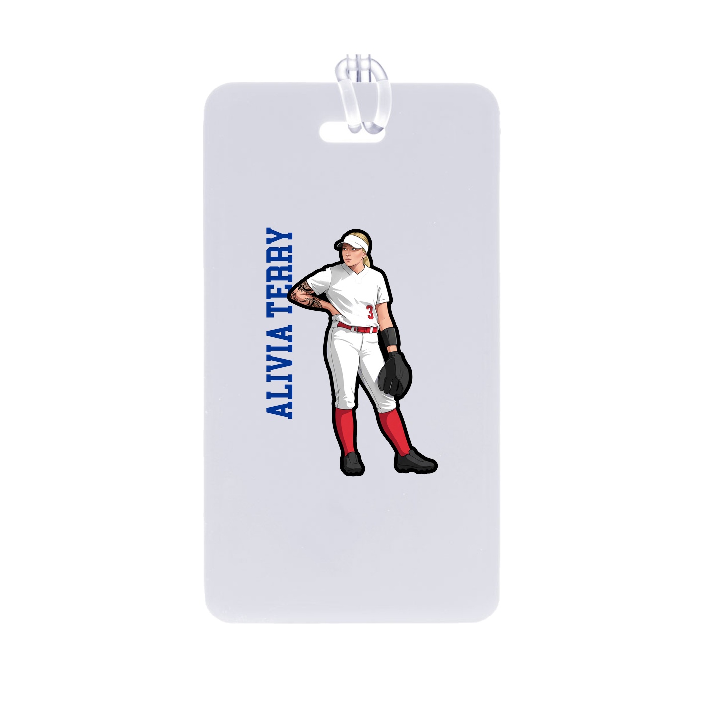 Bag Tag — Name Vertical in Classic