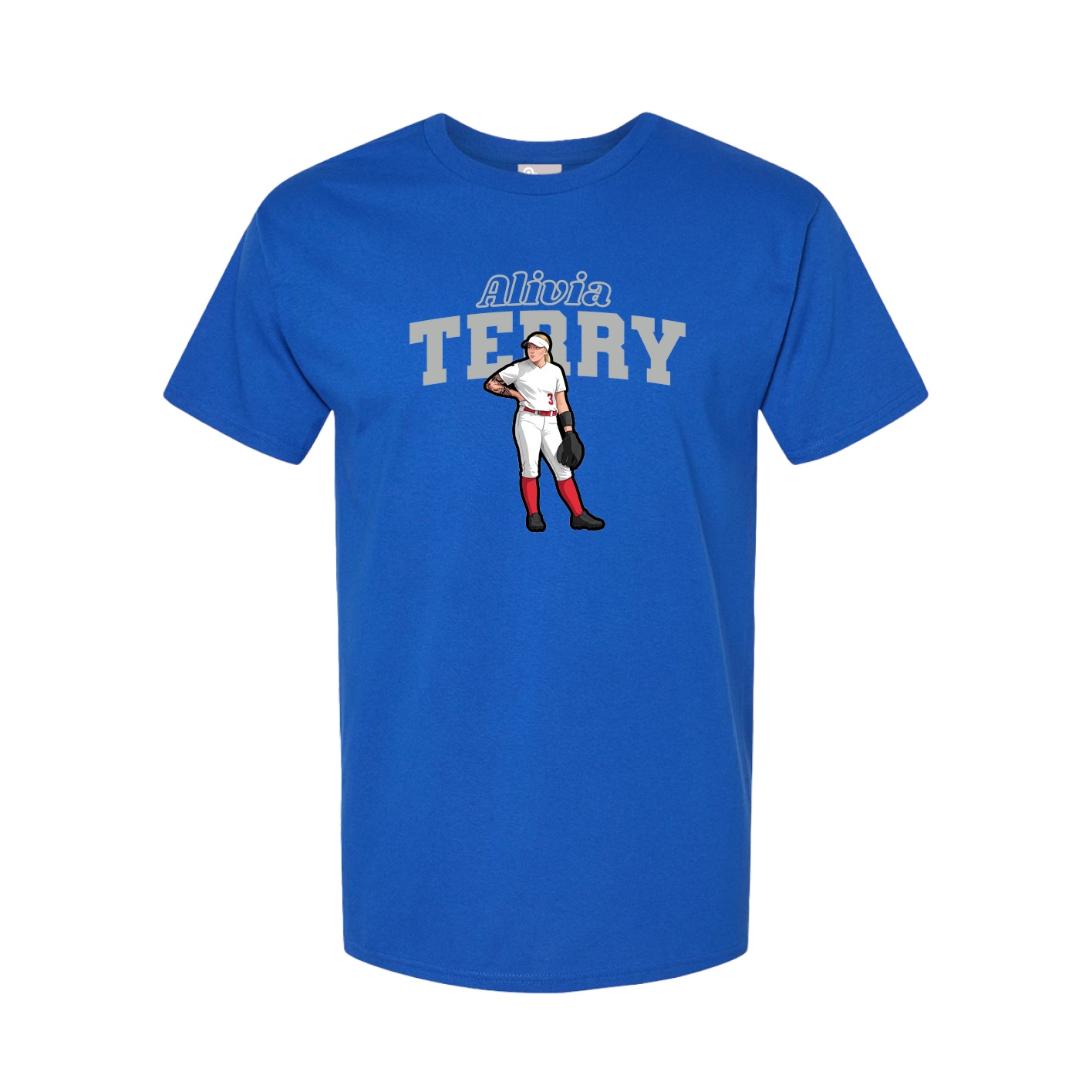 Tee — Name Arch in Royal