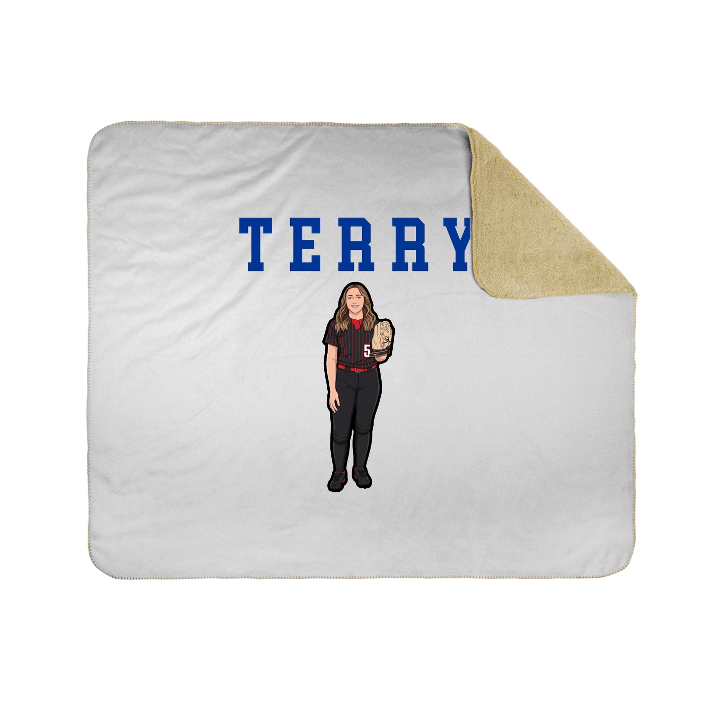 Throw Blanket — Shirsey in White