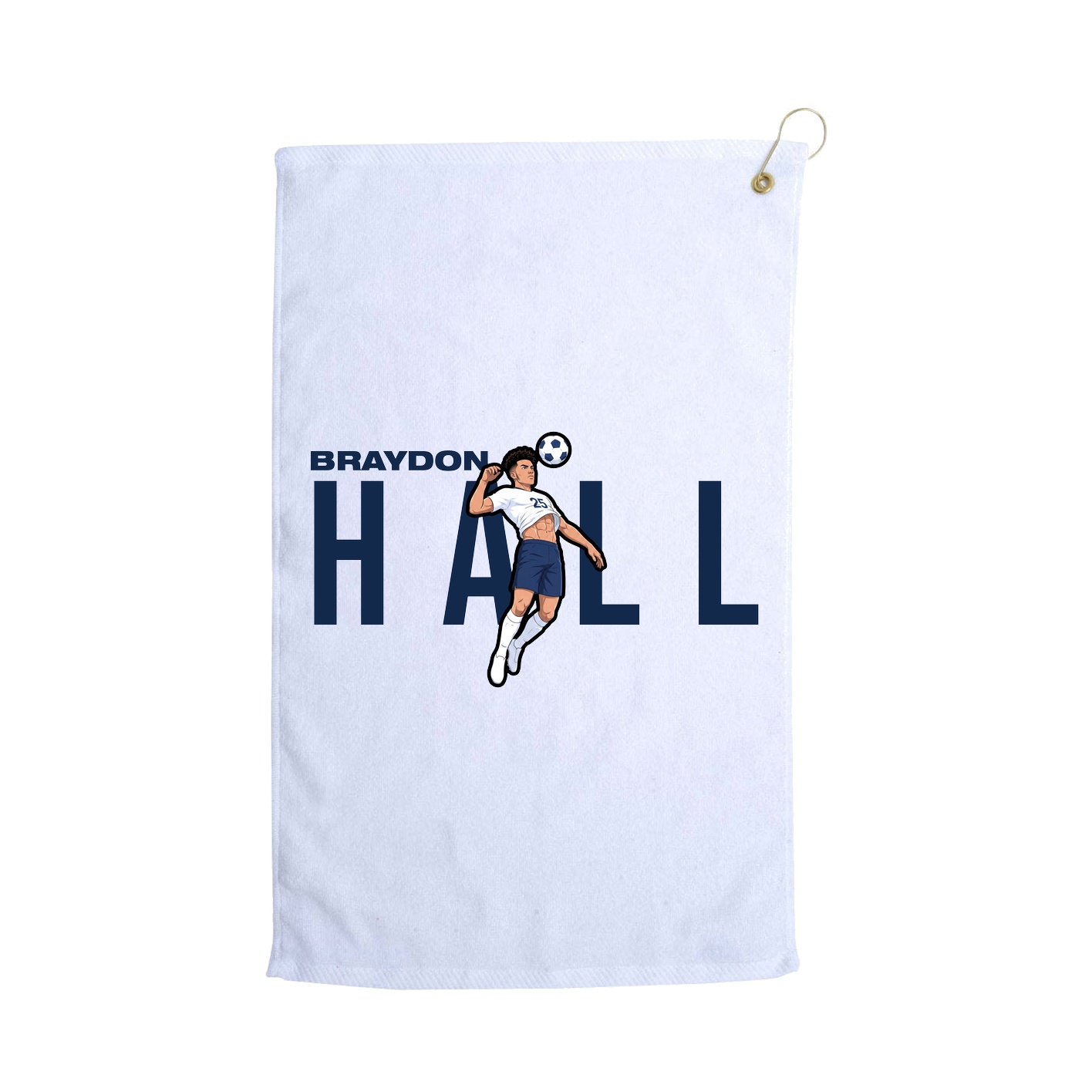 Golf Towel — Player Name in White