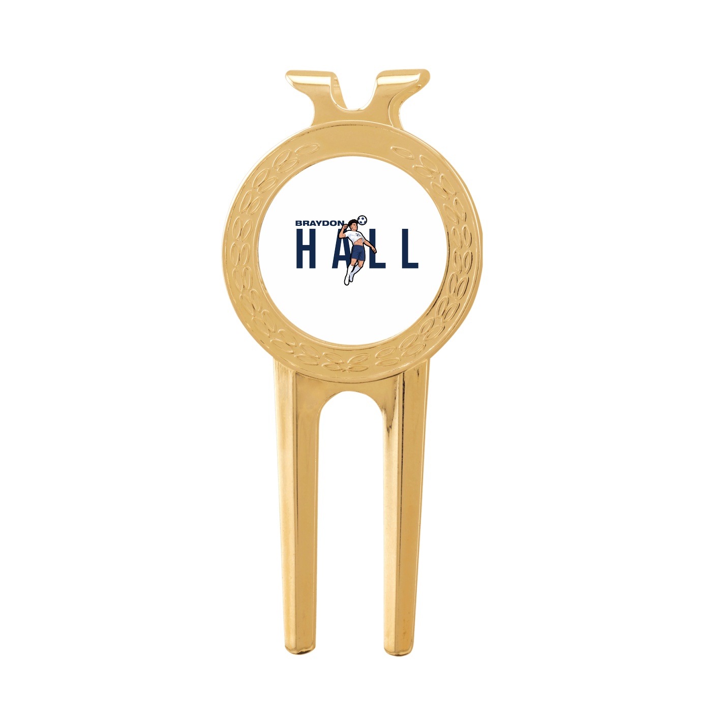 Divot Tool with Ball Marker — Player Name in Classic