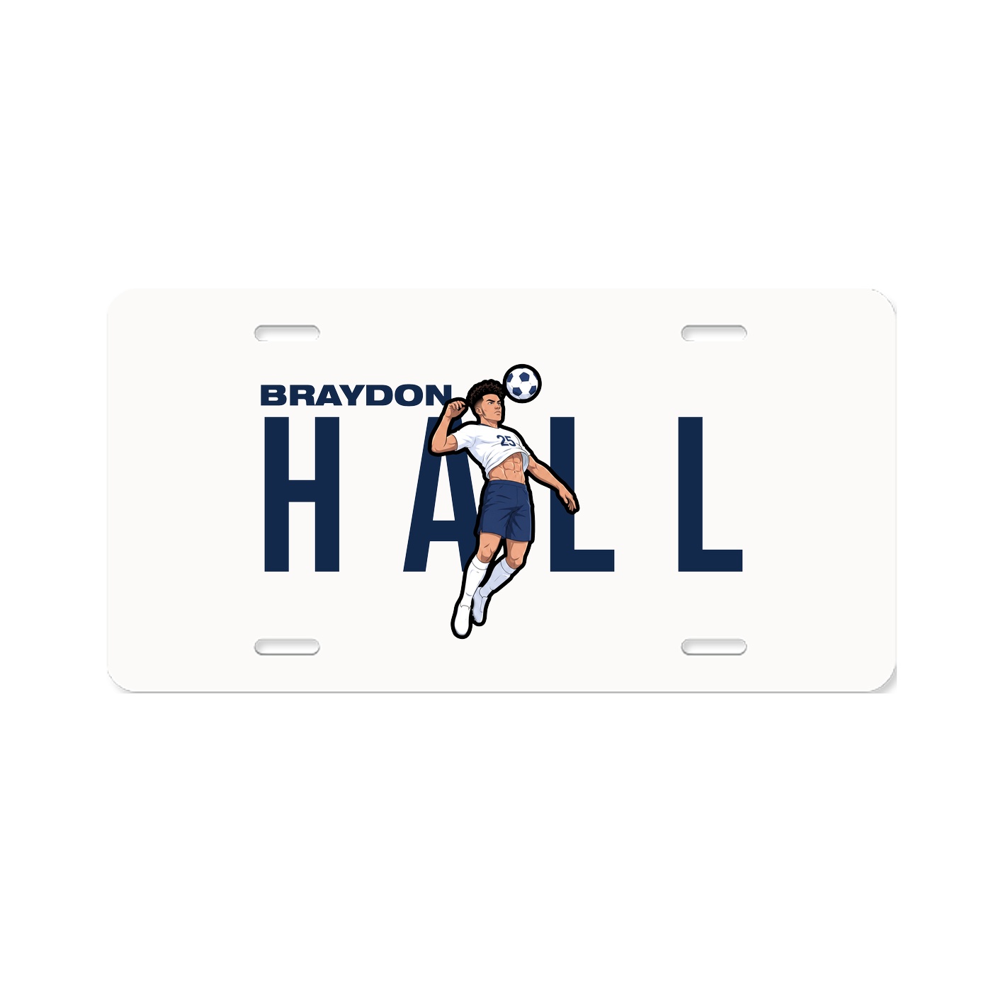 License Plate — Player Name in Classic