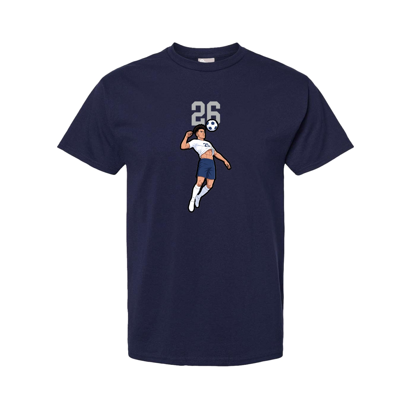 Youth Tee — Number Top in Navy