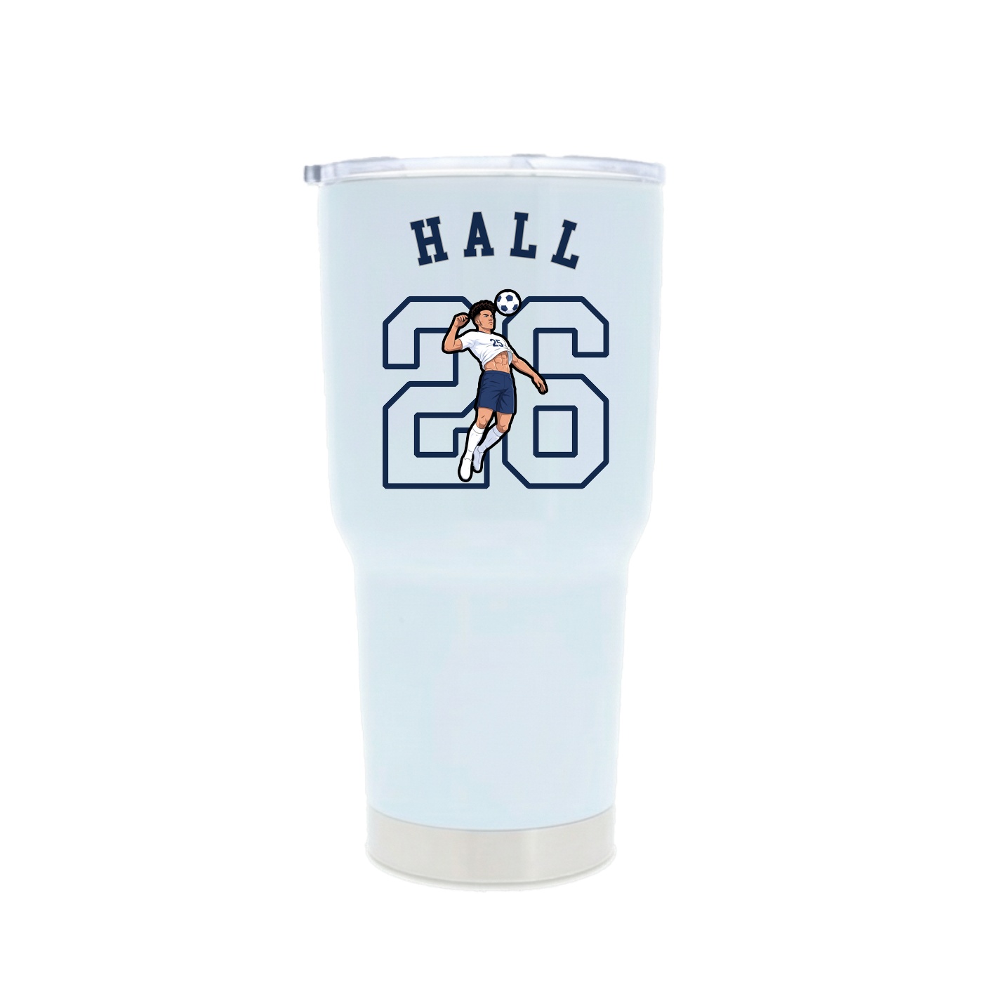 30oz Stainless Steel Tumbler — Shirsey Arch in White