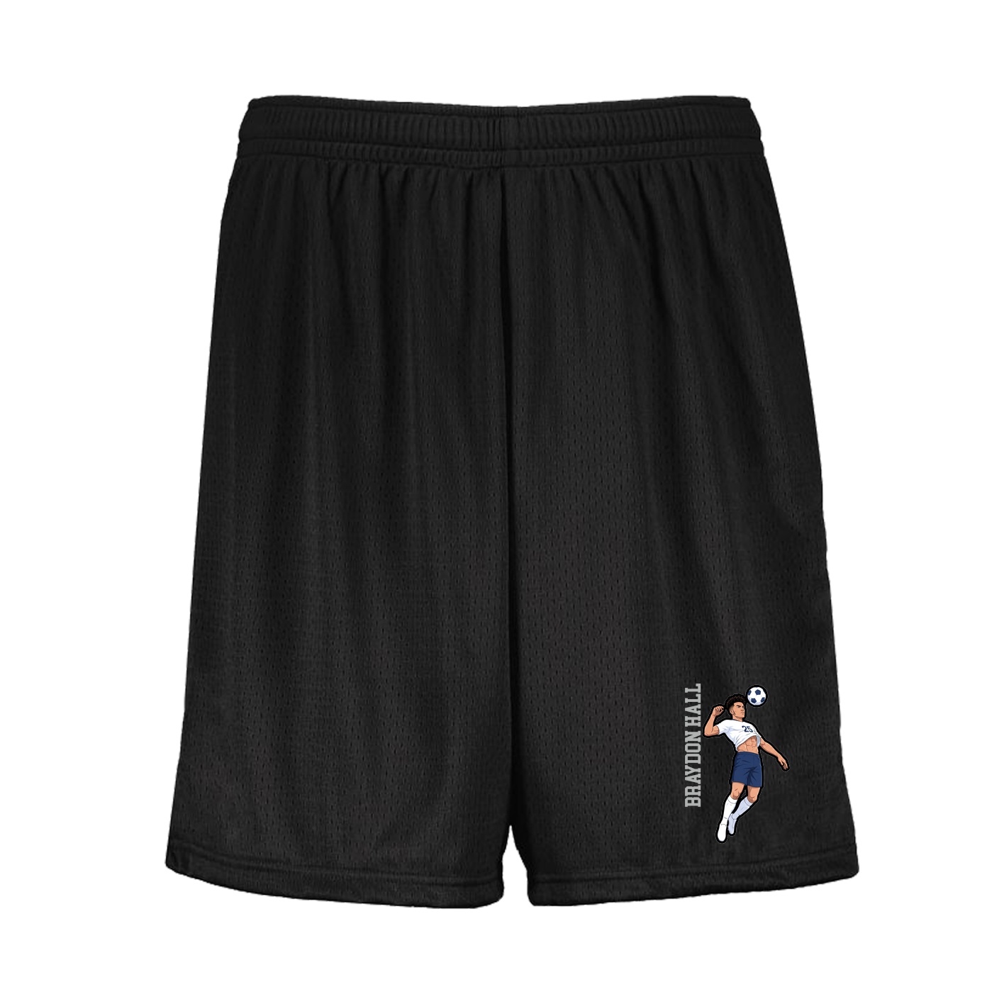 Shorts — Name Vertical in Black