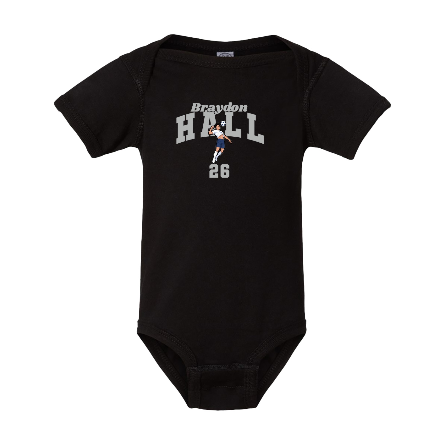 Baby Onesie — Signature Arch in Black