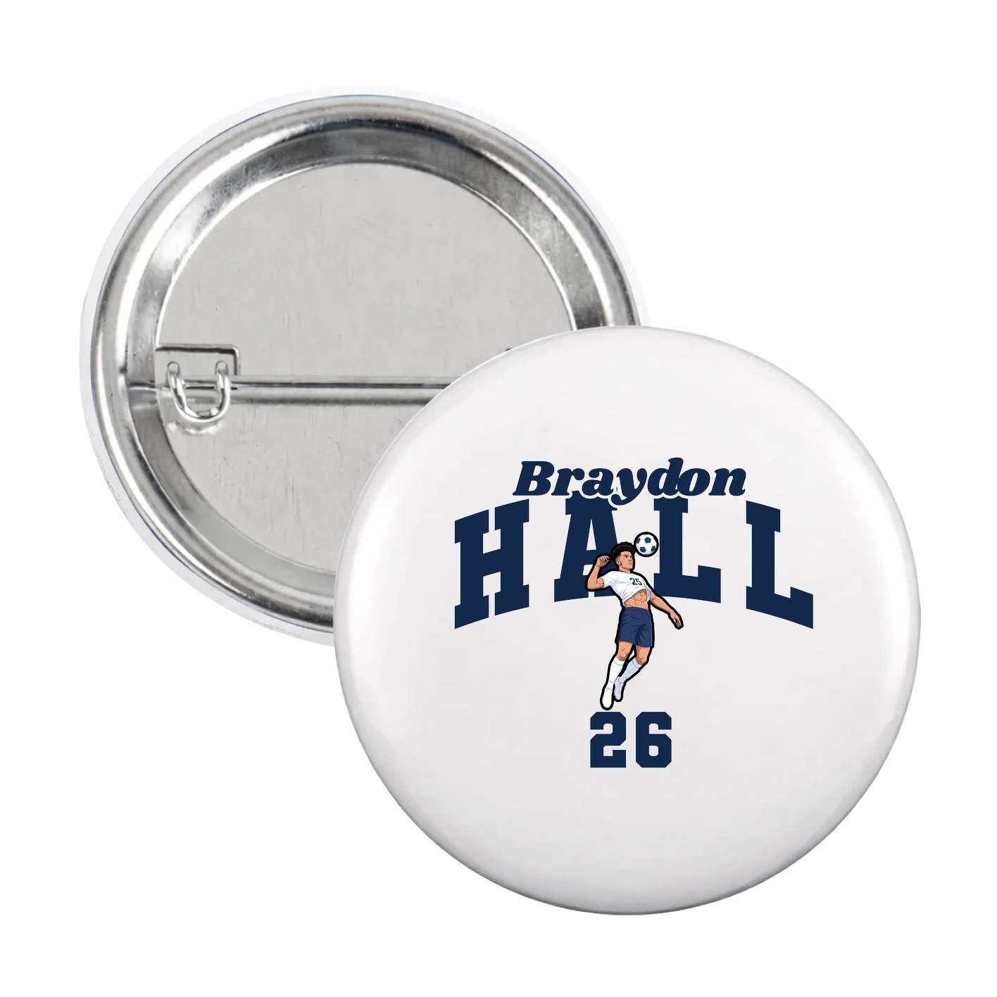 Game Day Button — Signature Arch in White