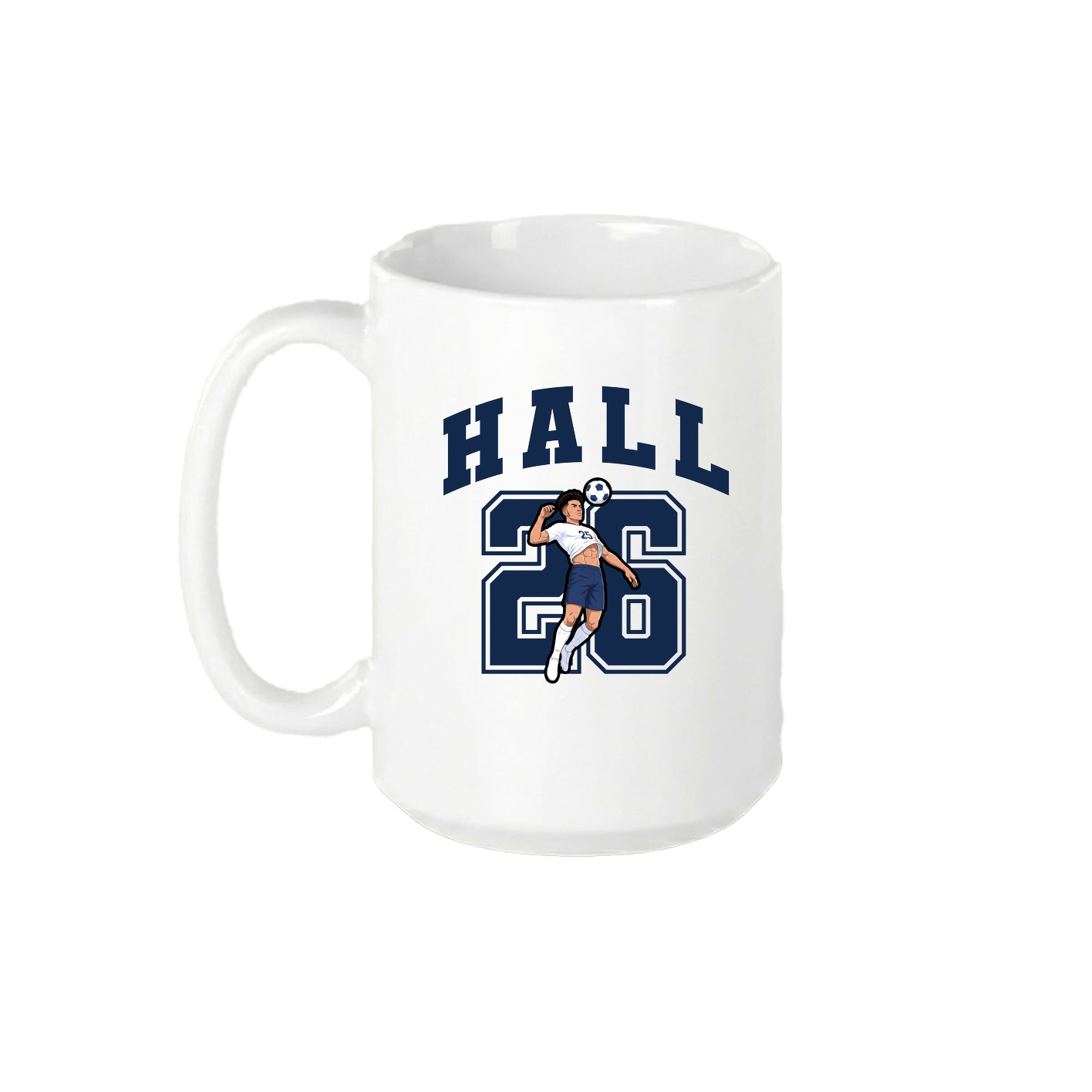 15oz Coffee Mug — Number in White