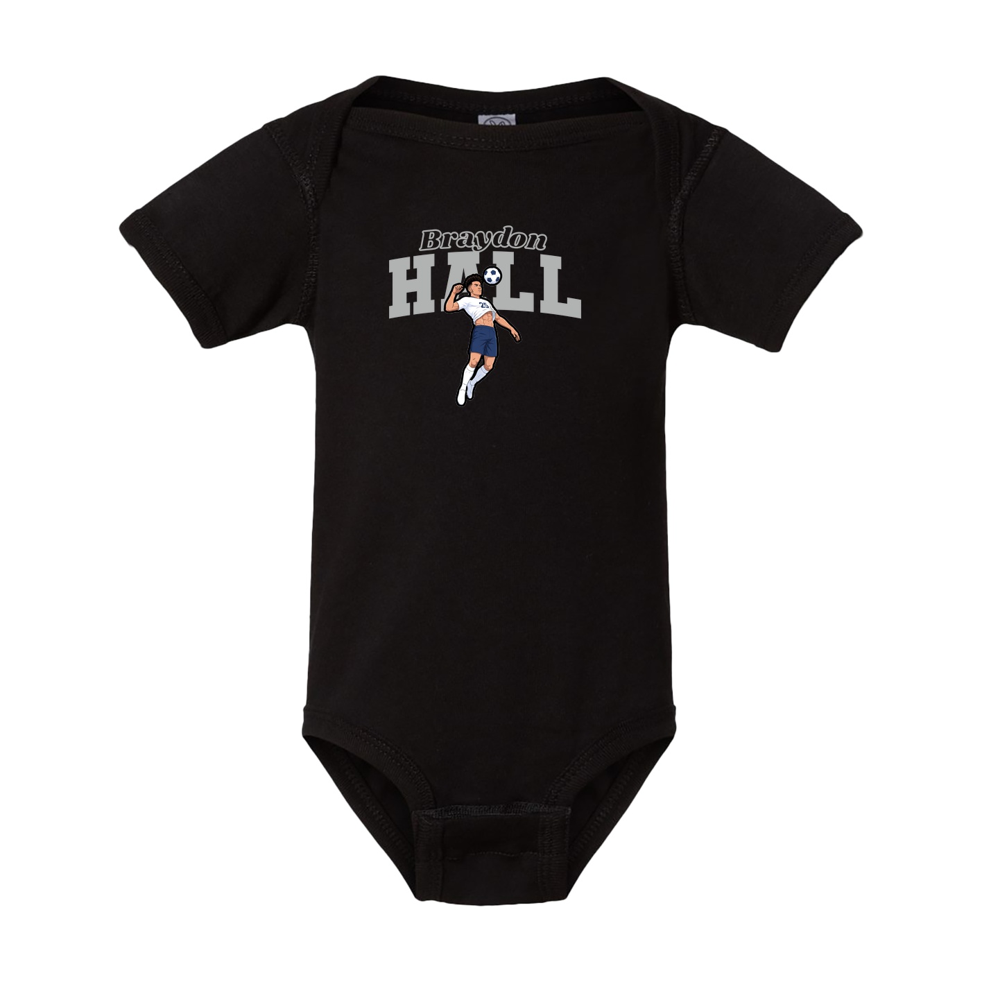 Baby Onesie — Name Arch in Black