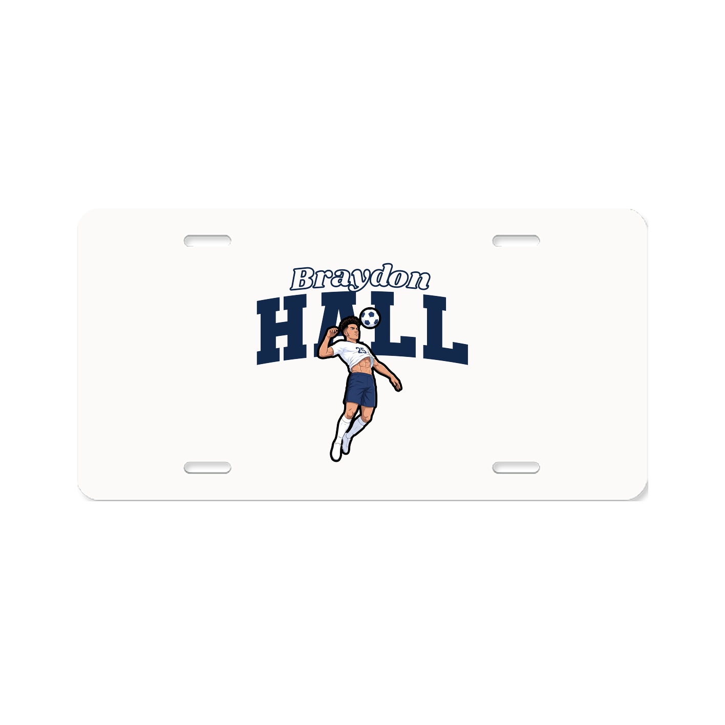 License Plate — Name Arch in Classic