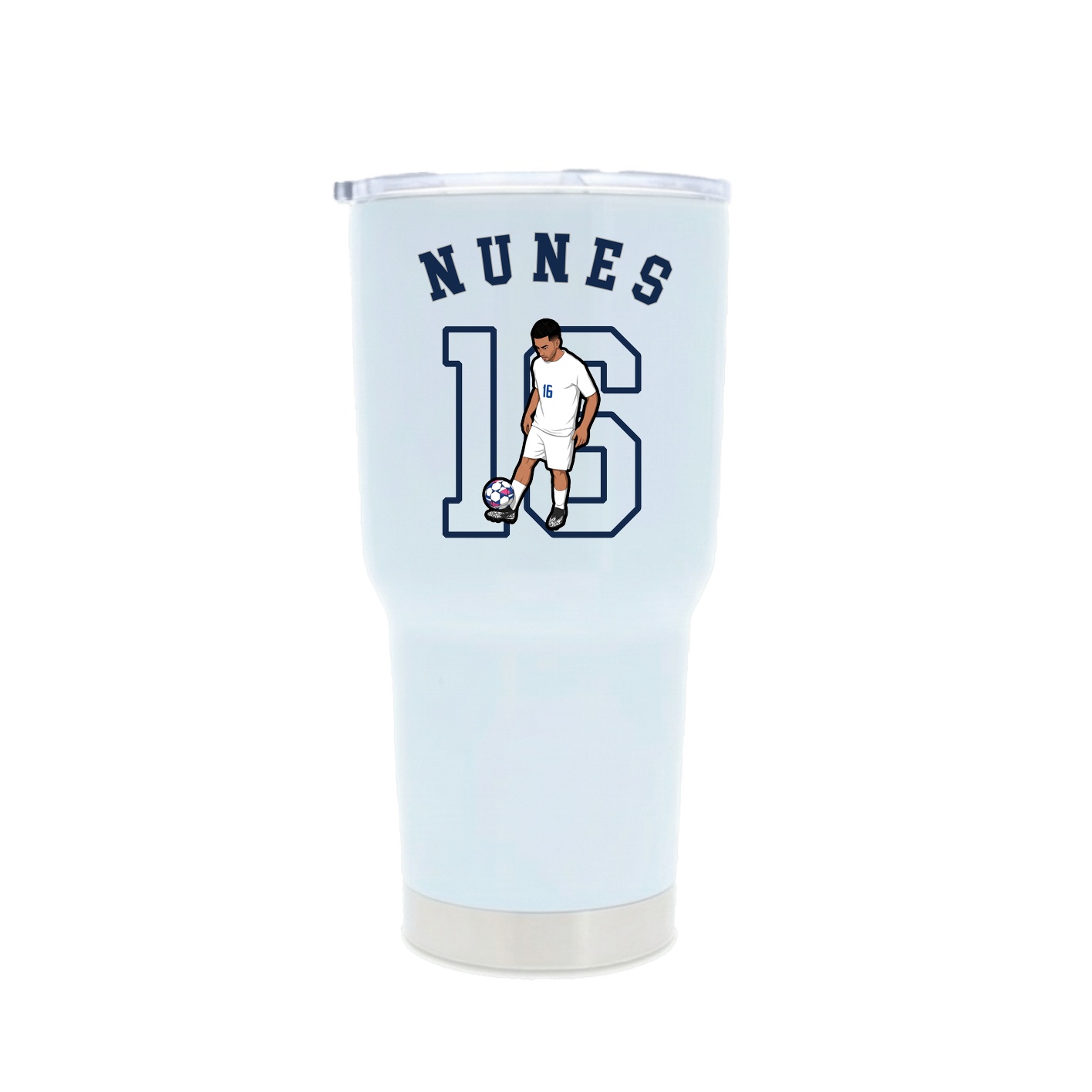 30oz Stainless Steel Tumbler — Shirsey Arch in White