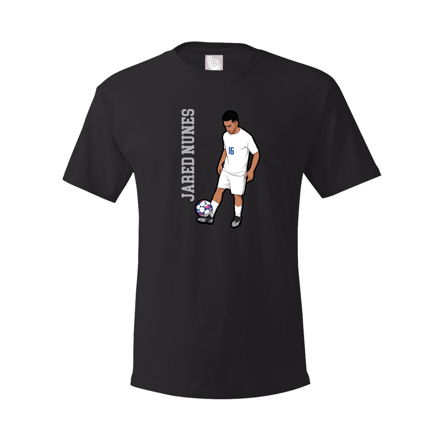 Tee — Name Vertical in Black