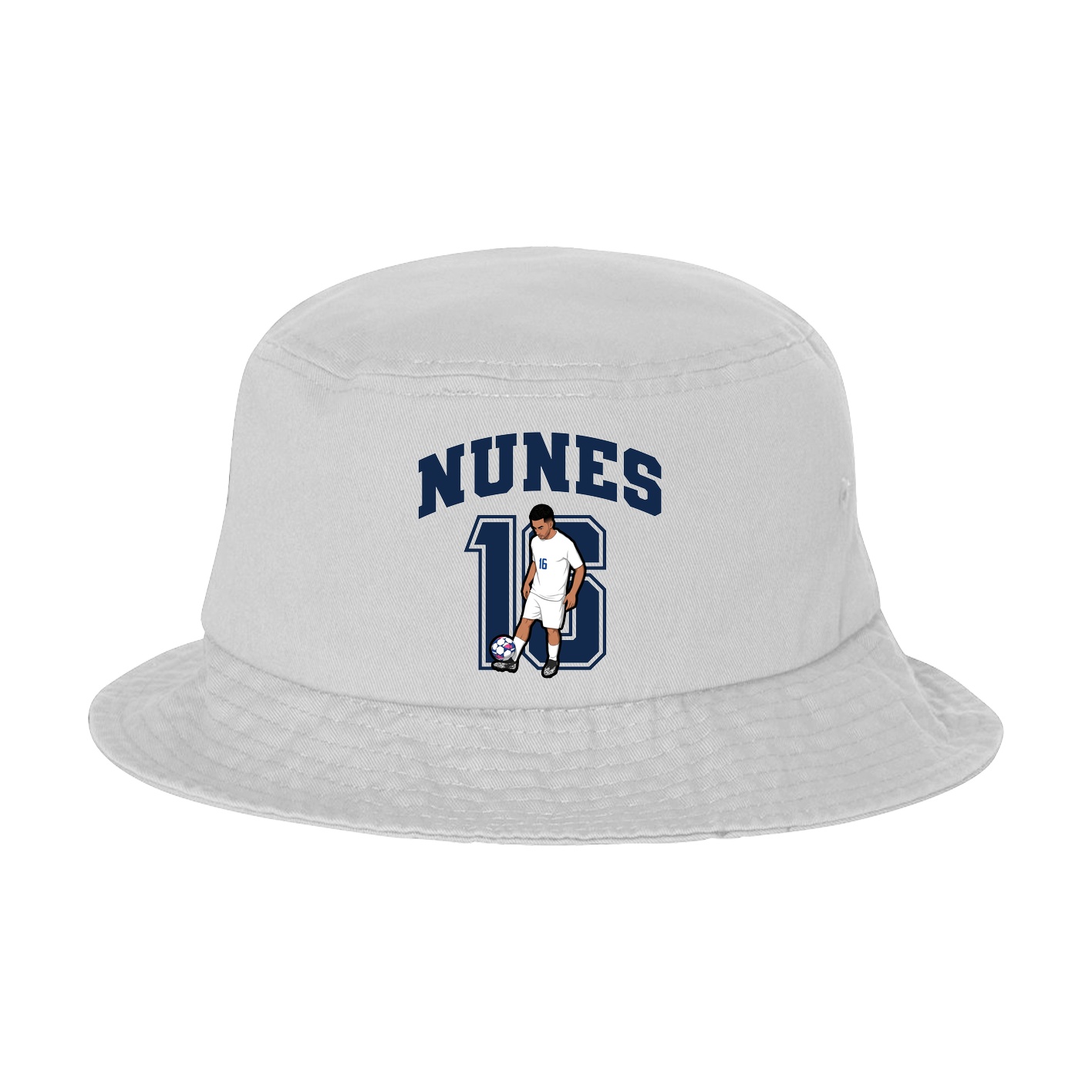 Bucket Cap — Number in White