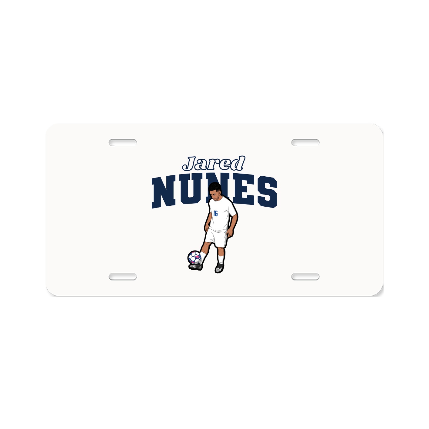 License Plate — Name Arch in Classic