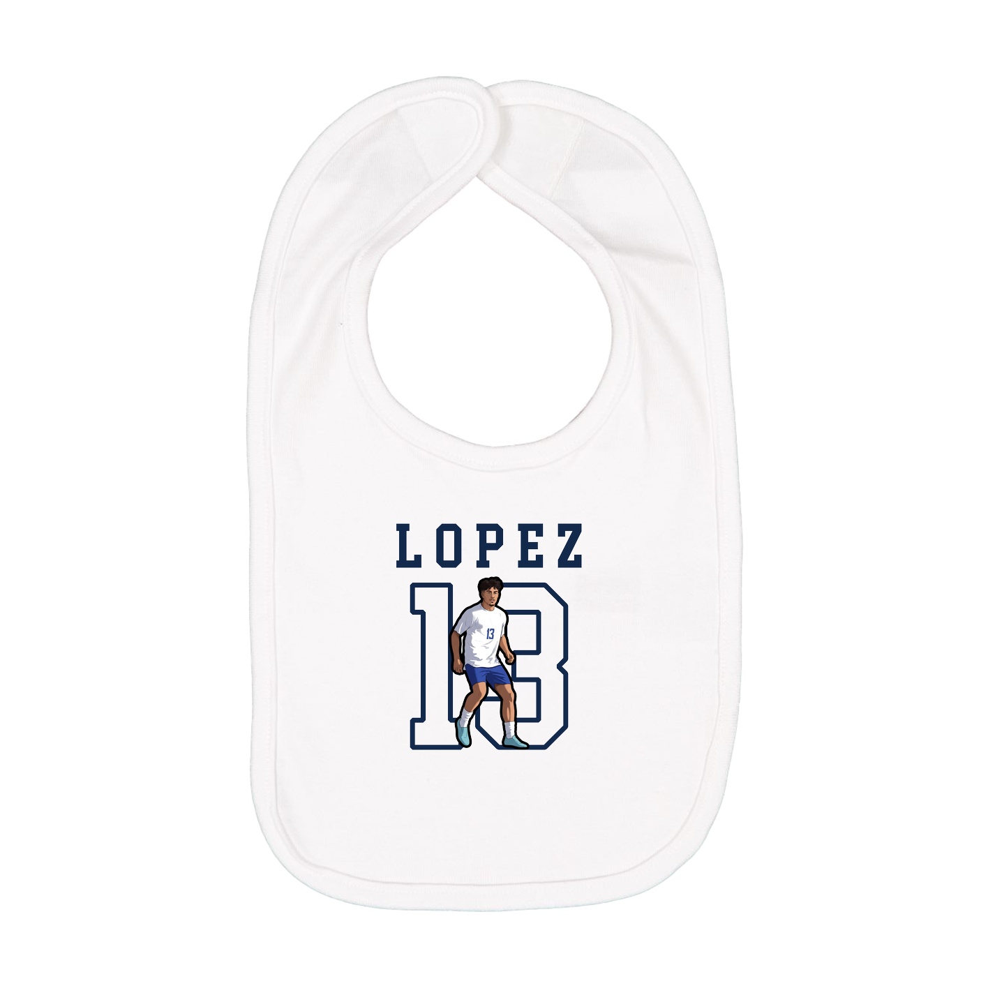 Infant Bib — Shirsey in White