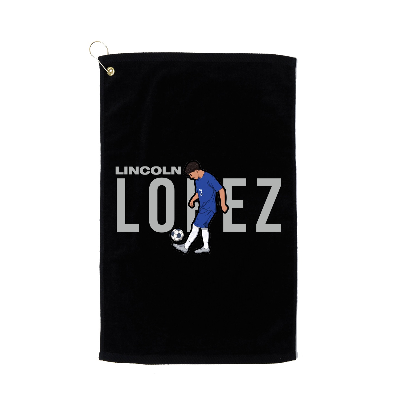 Golf Towel — Player Name in Black
