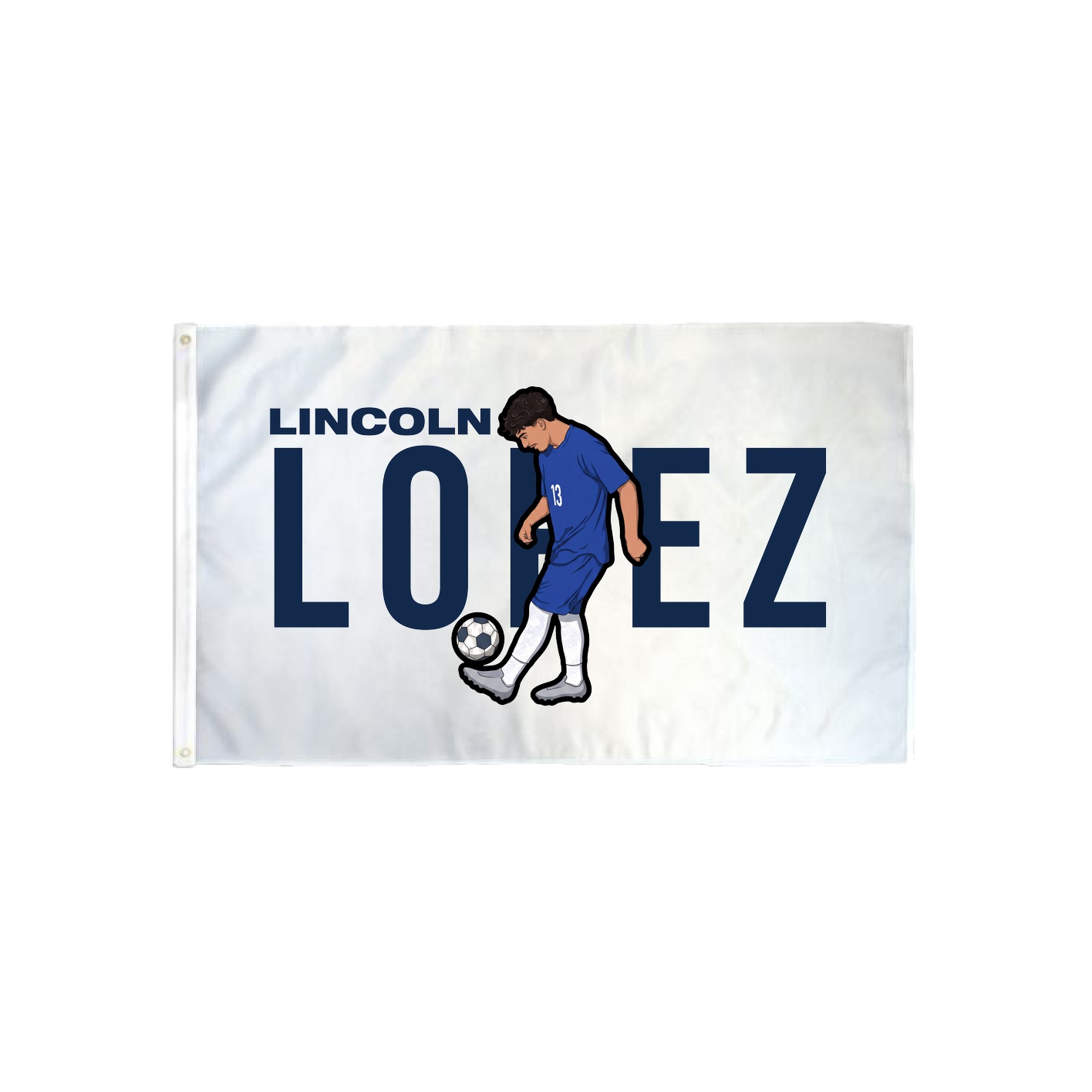 3x5 Flag — Player Name in Classic
