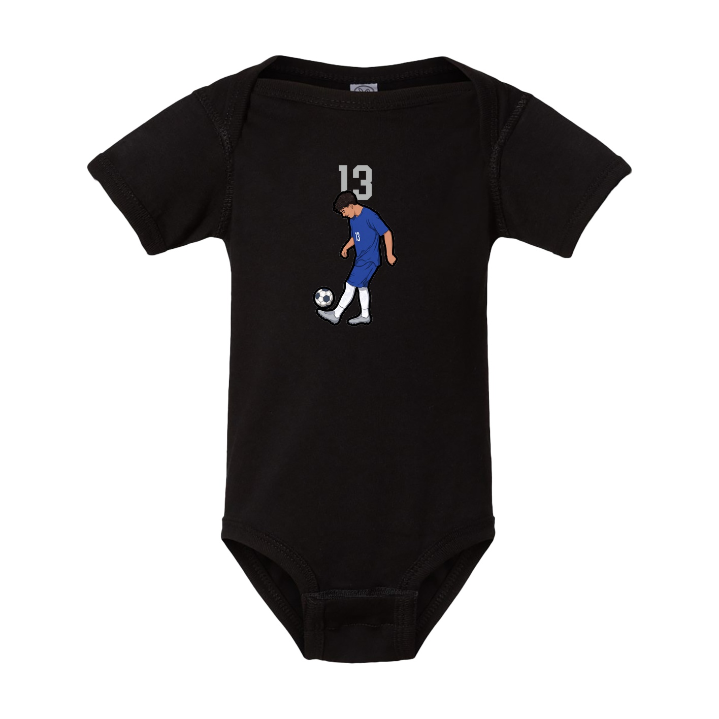 Baby Onesie — Number Top in Black