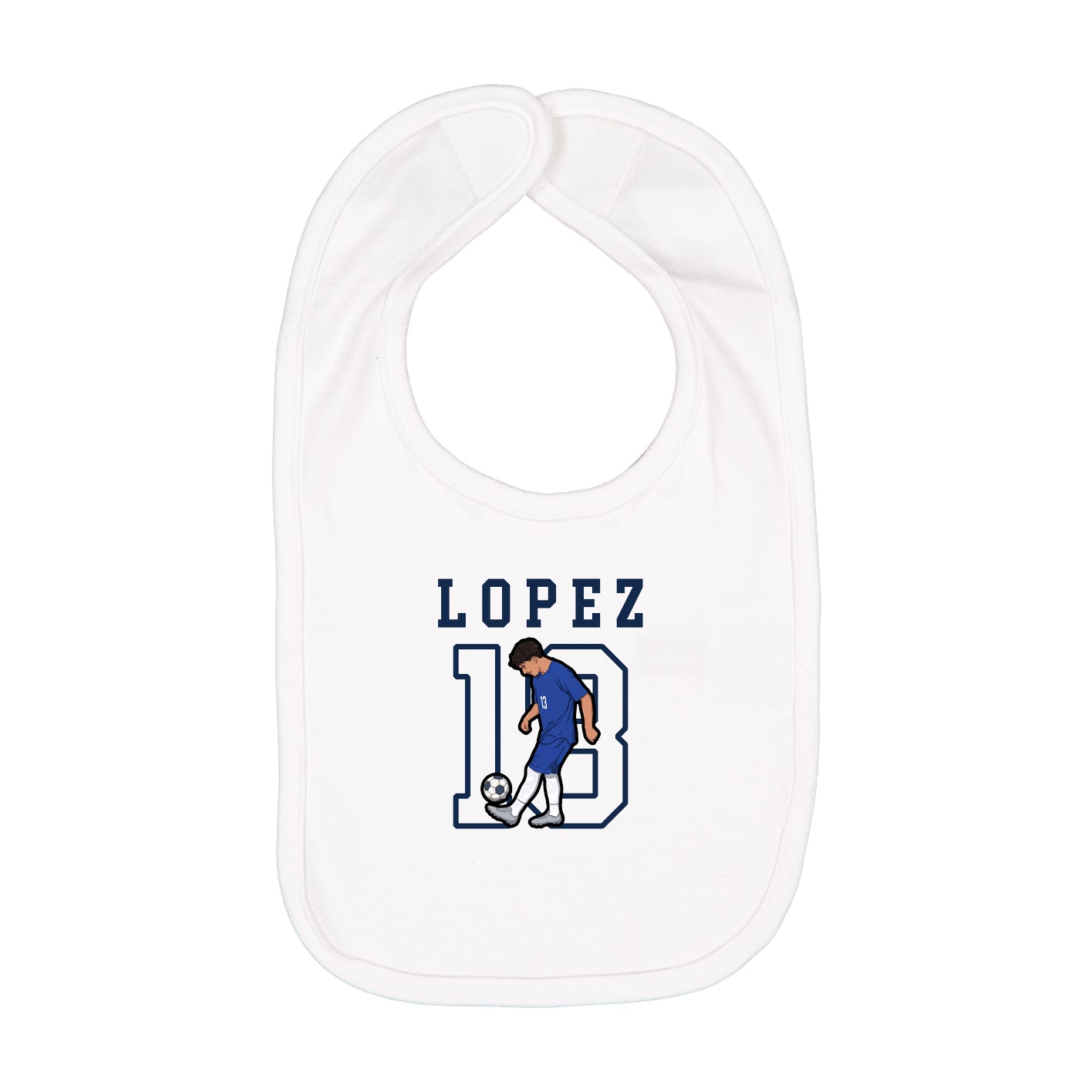 Infant Bib — Shirsey in White