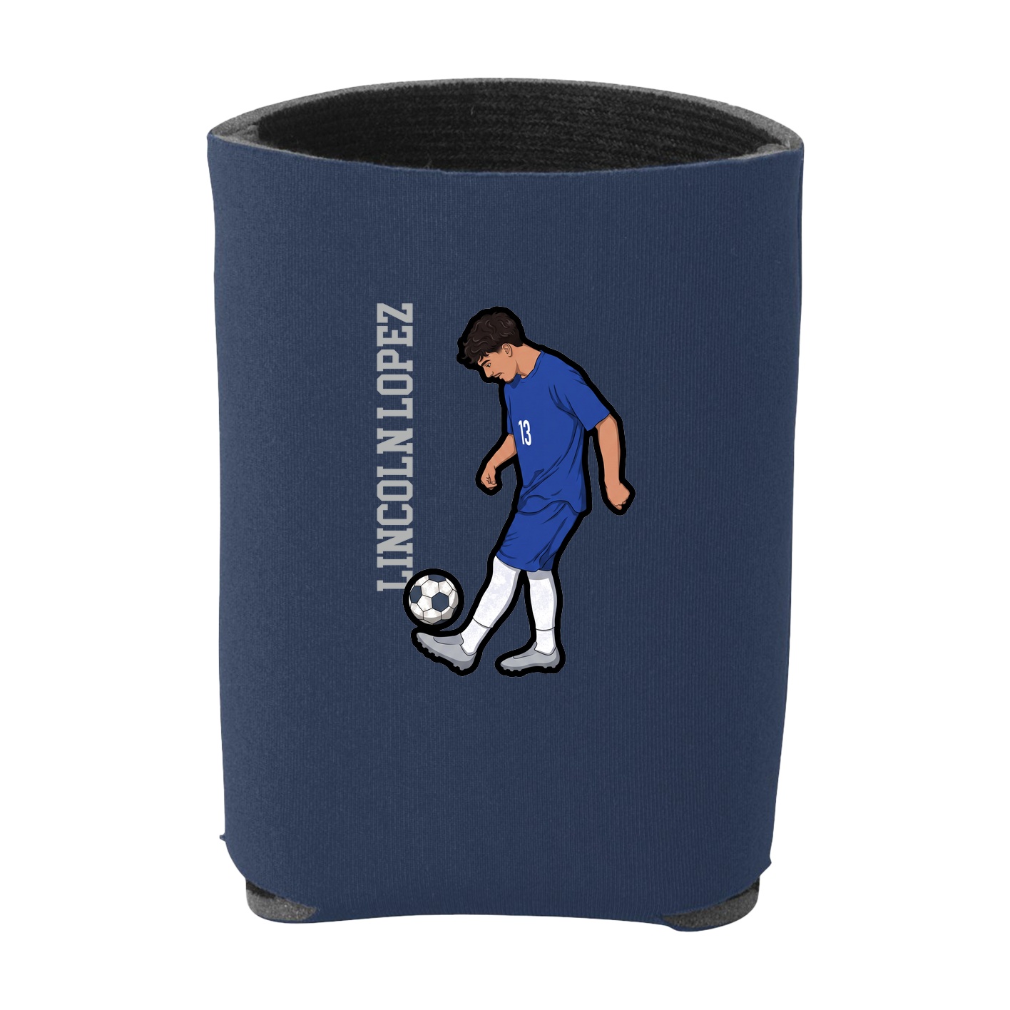 Can Holder — Name Vertical in Navy