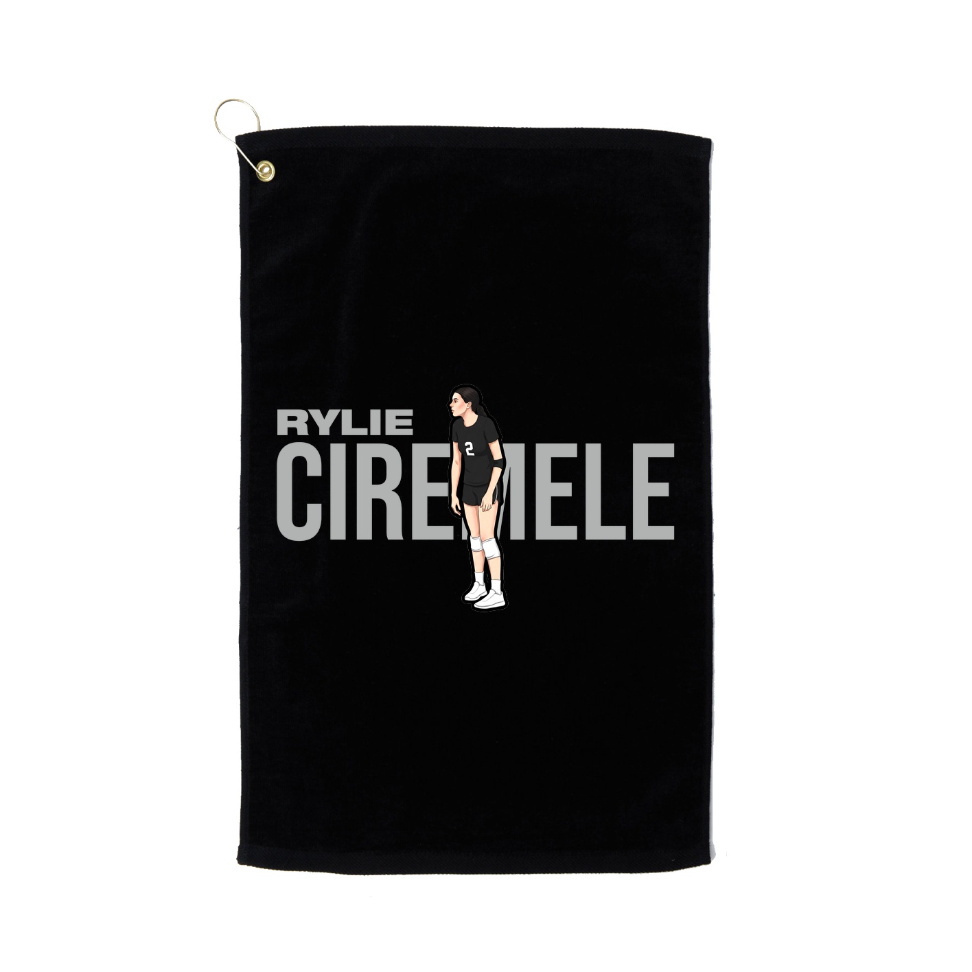 Golf Towel — Player Name in Black