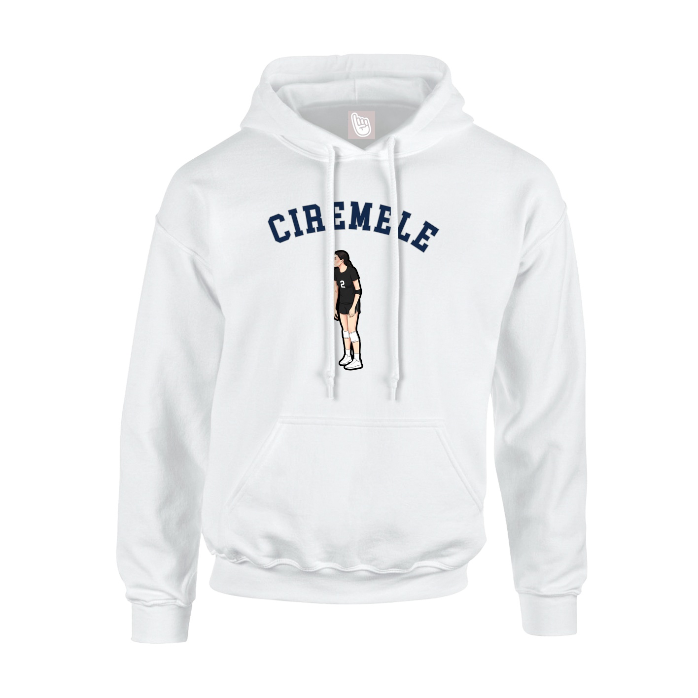Hoodie — Shirsey Arch in White