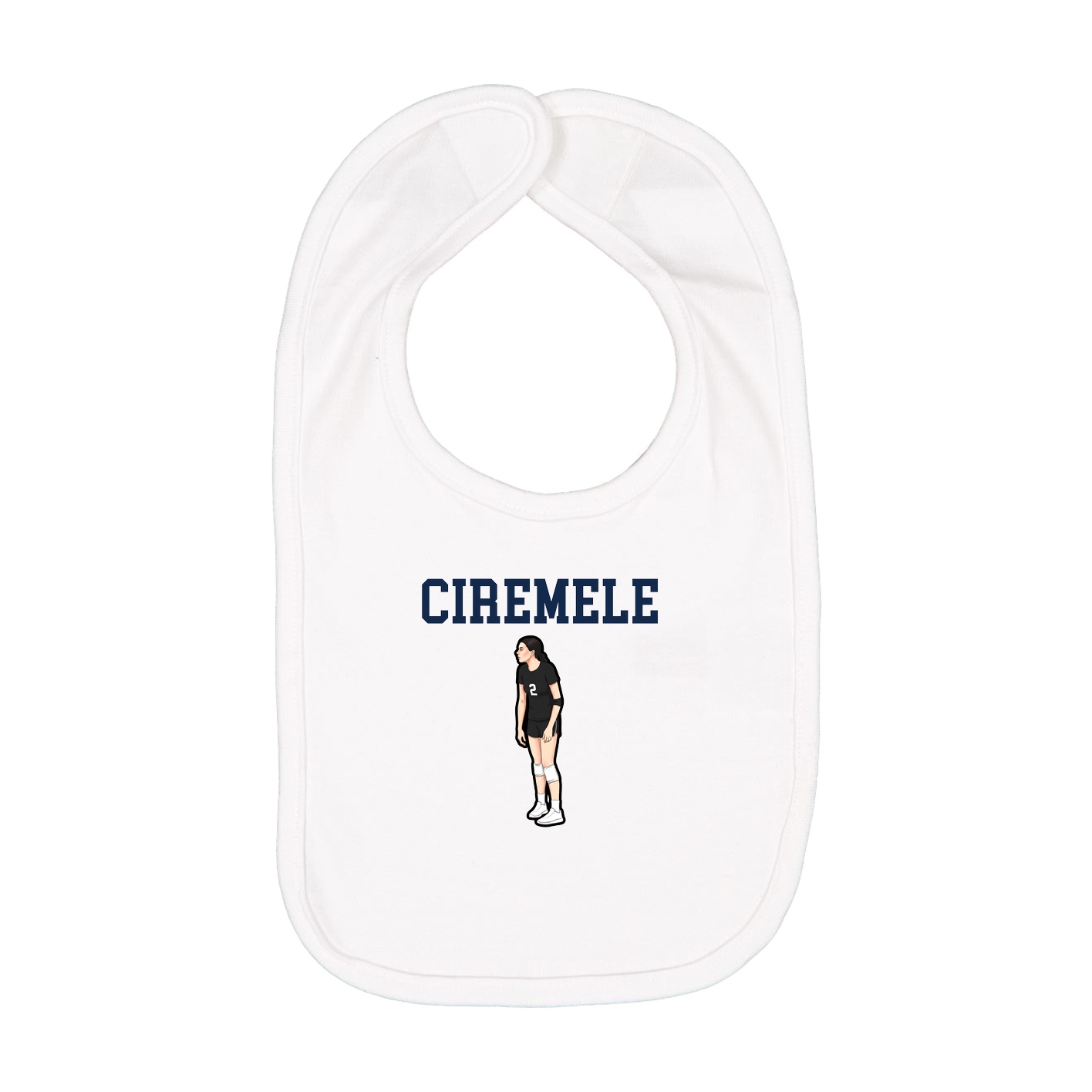 Infant Bib — Shirsey in White