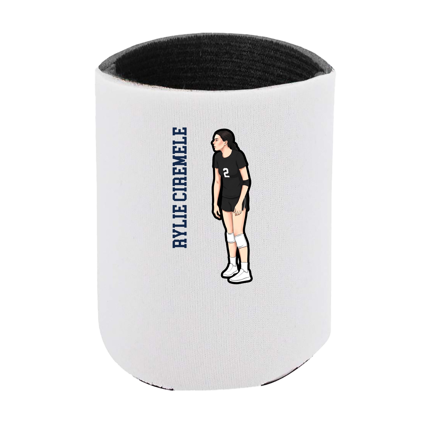 Can Holder — Name Vertical in White