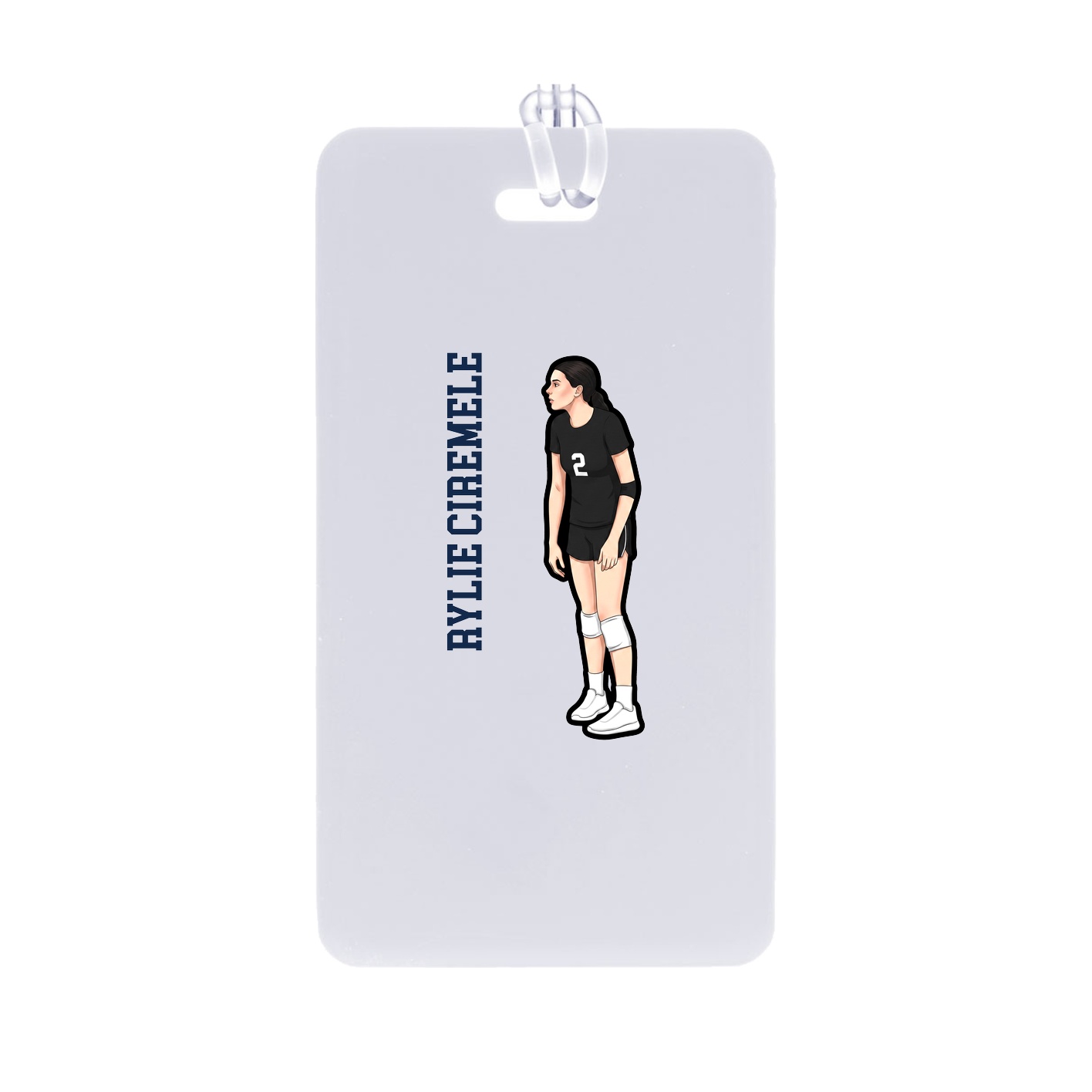 Bag Tag — Name Vertical in Classic