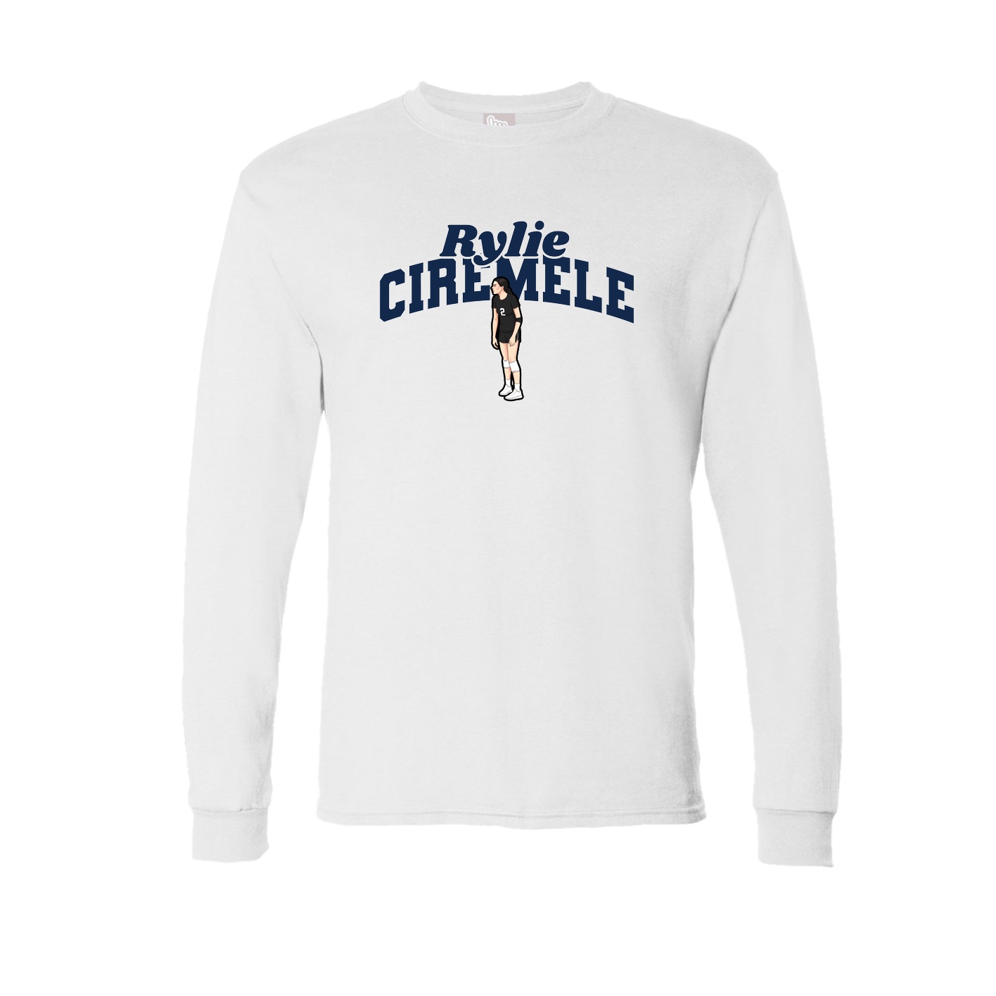 Long Sleeve Tee — Signature Arch in White