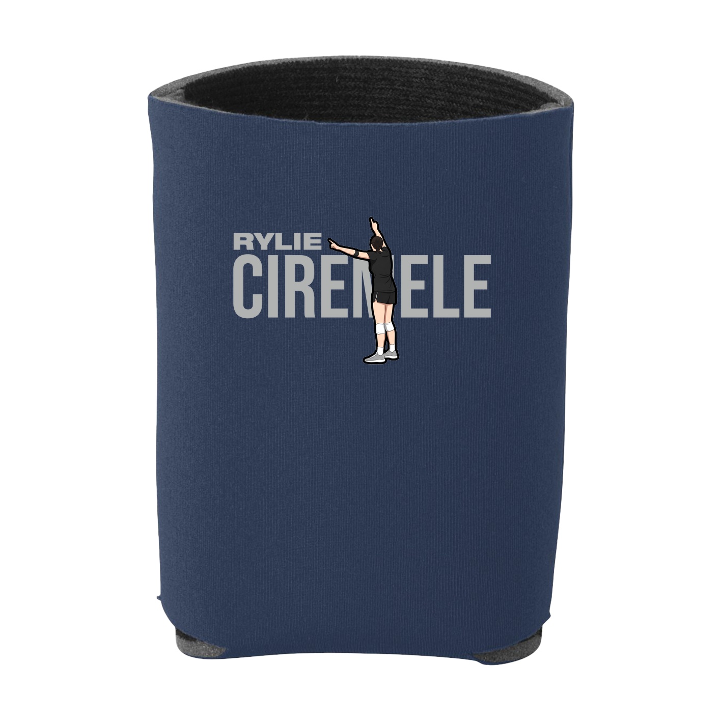 Can Holder — Player Name in Navy