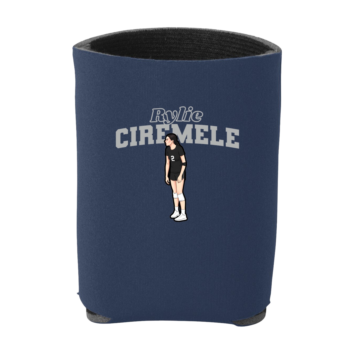 Can Holder — Name Arch in Navy