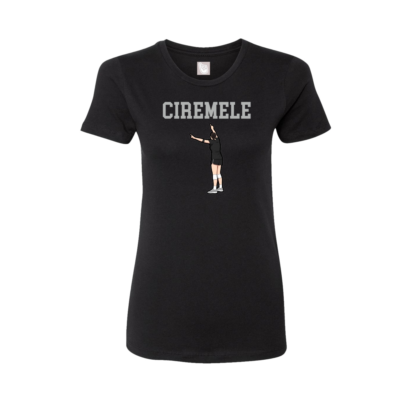 Fitted Women's Tee — Shirsey in Black