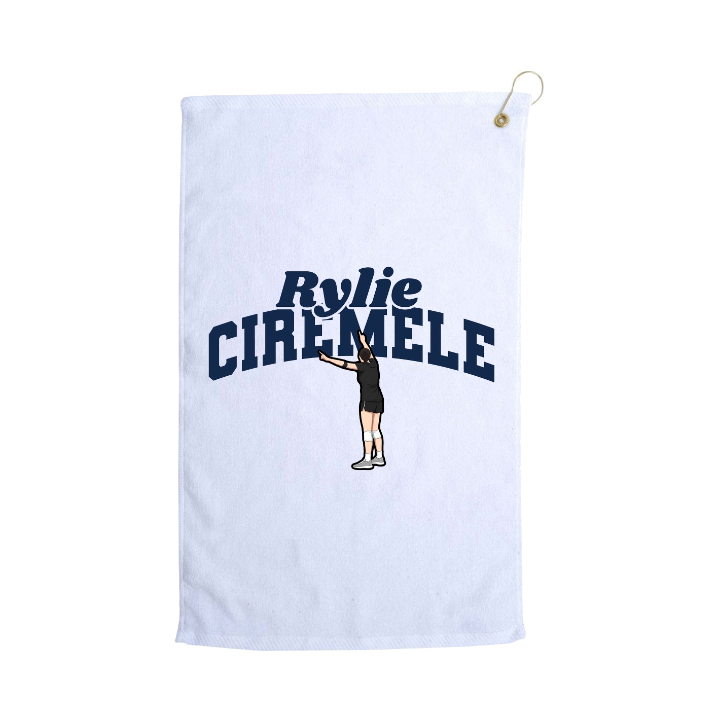 Golf Towel — Signature Arch in White