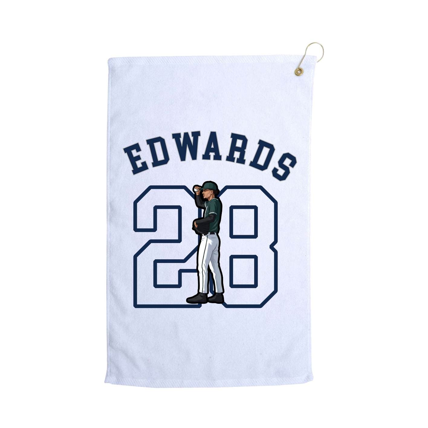 Golf Towel — Shirsey Arch in White