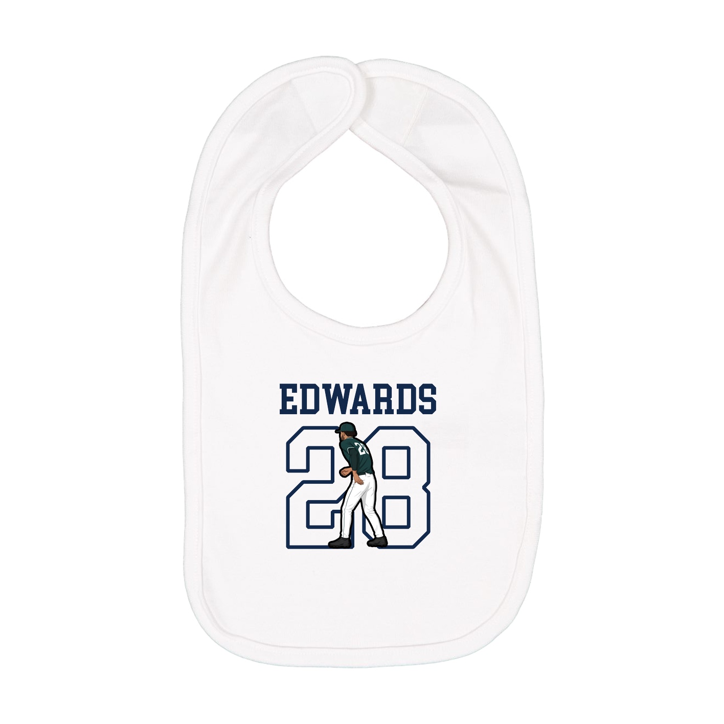 Infant Bib — Shirsey in White