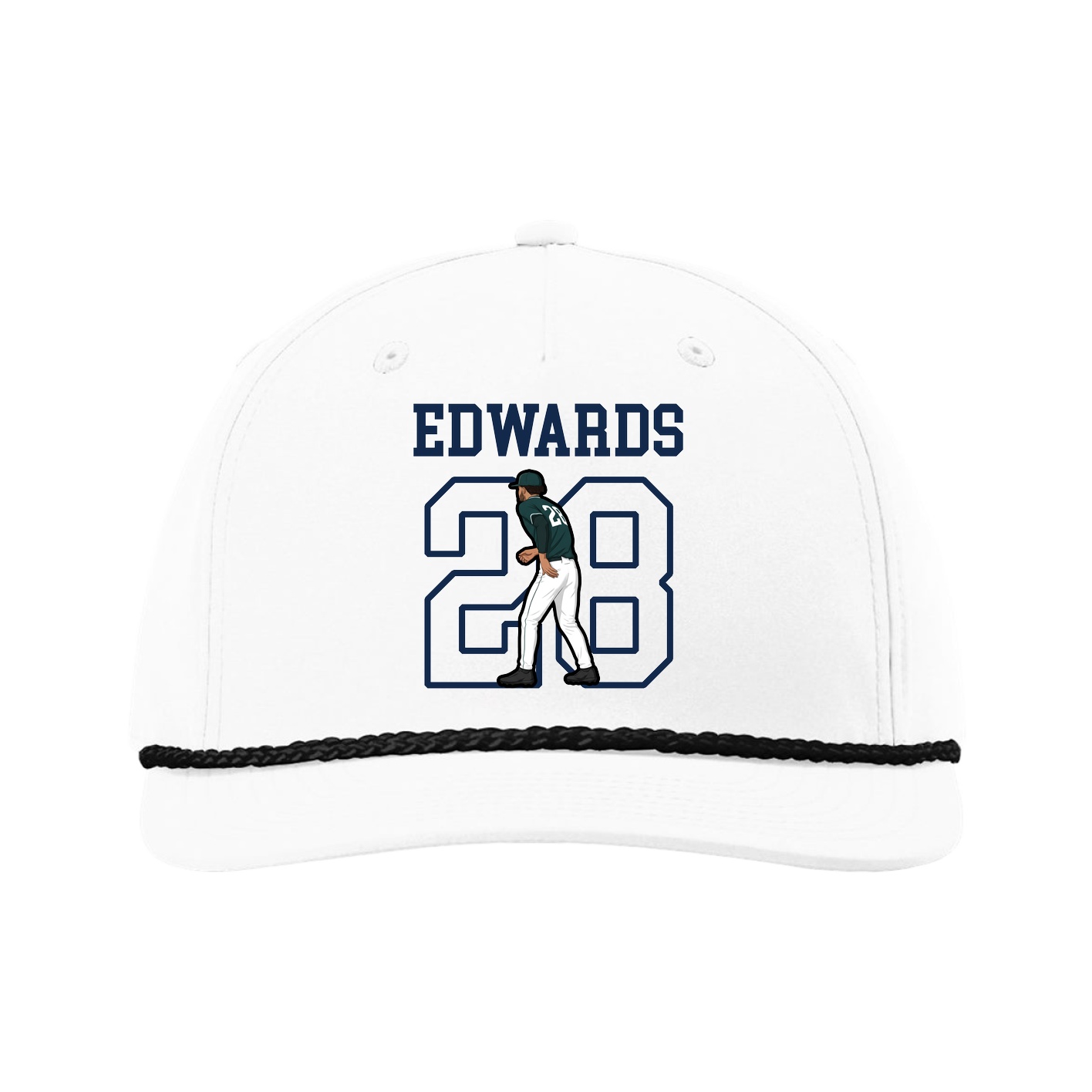 Five-Panel Classic Rope Cap — Shirsey in White