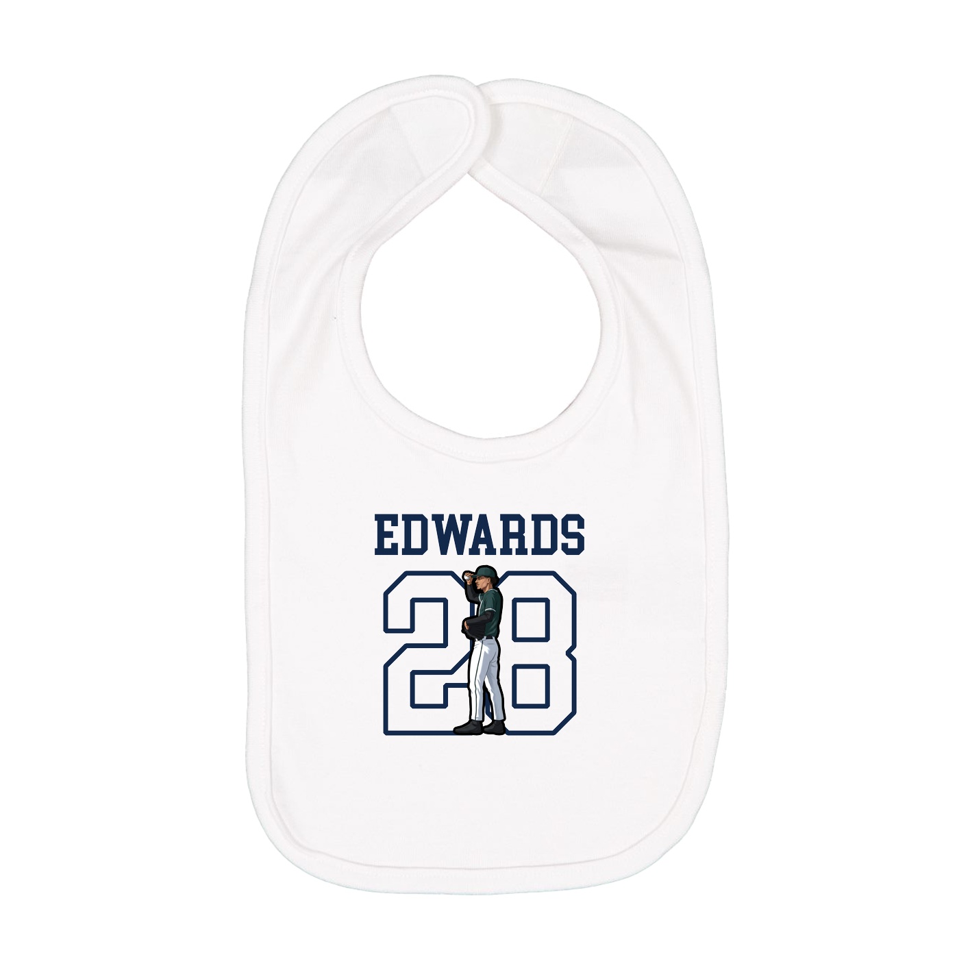 Infant Bib — Shirsey in White
