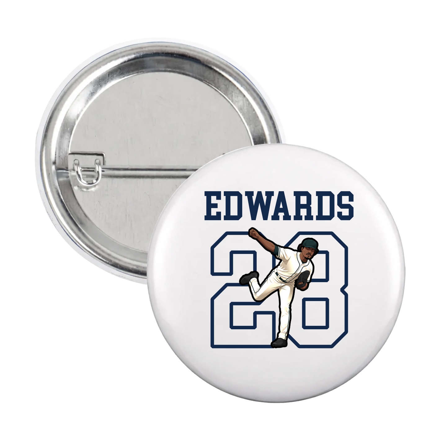 Game Day Button — Shirsey in White