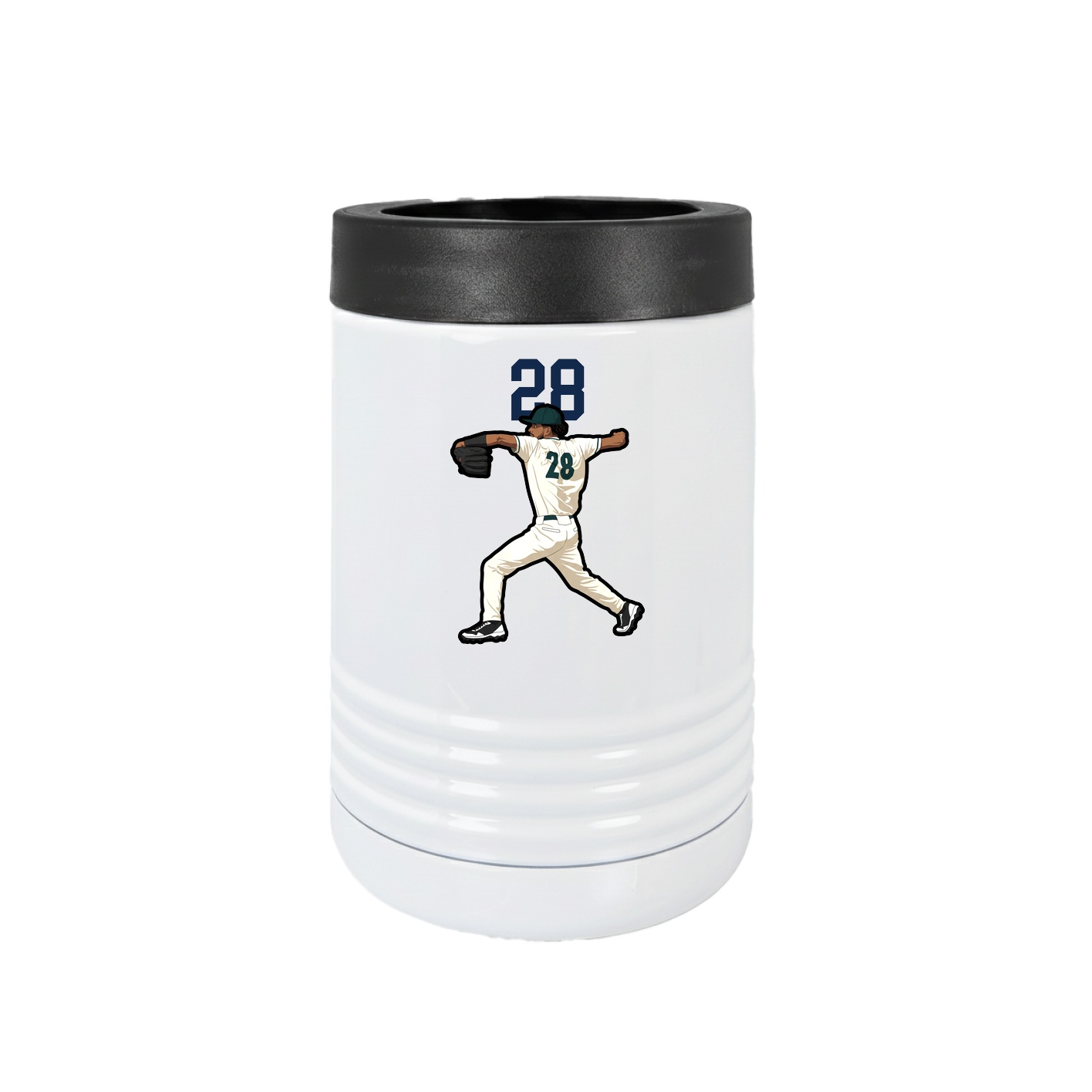 Beverage Holder — Number Top in White