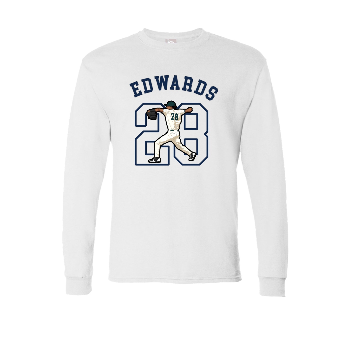 Long Sleeve Tee — Shirsey Arch in White
