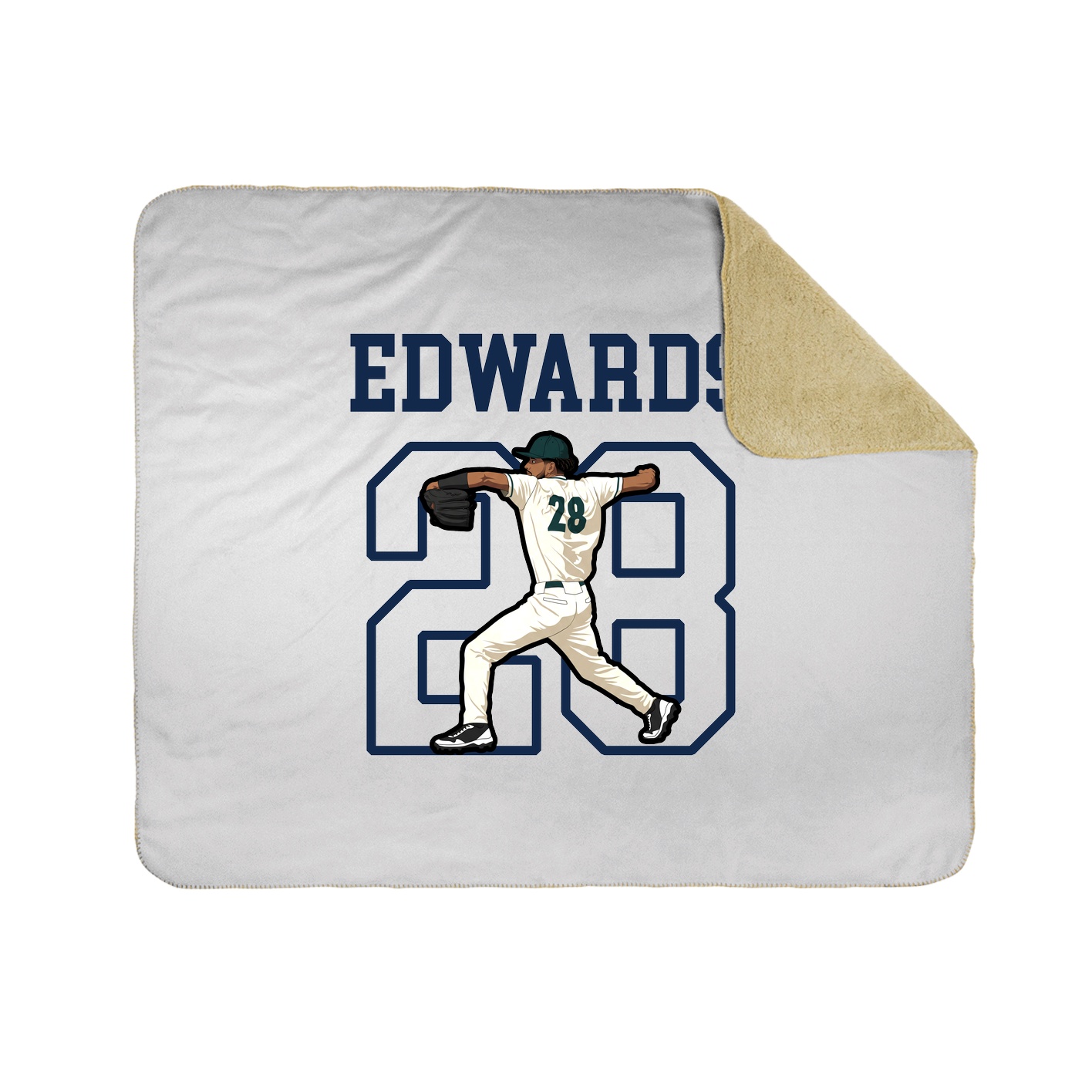 Throw Blanket — Shirsey in White
