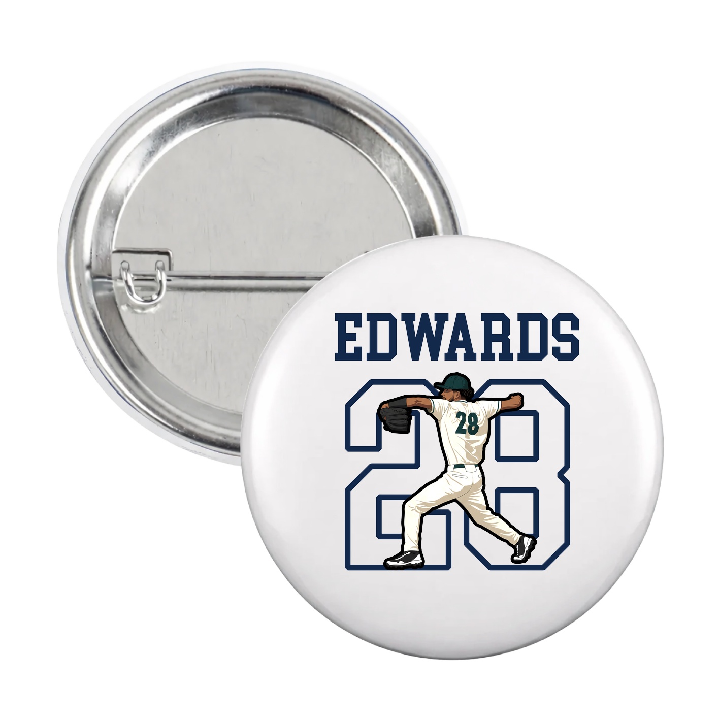 Game Day Button — Shirsey in White