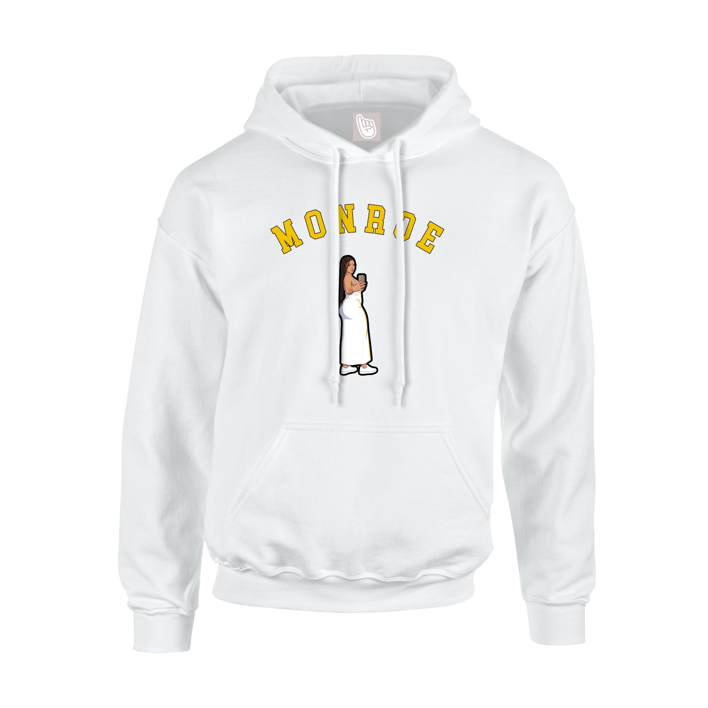 Youth Hoodie — Shirsey Arch in White