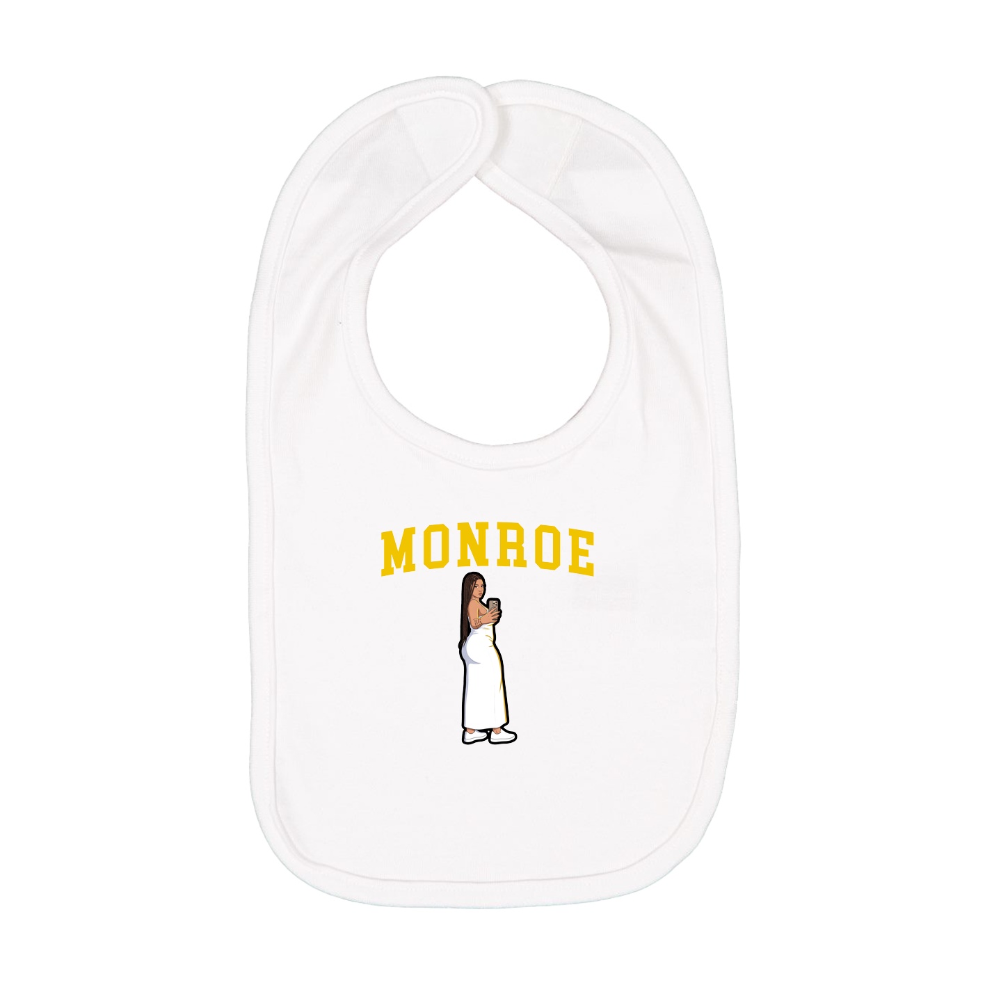 Infant Bib — Shirsey in White
