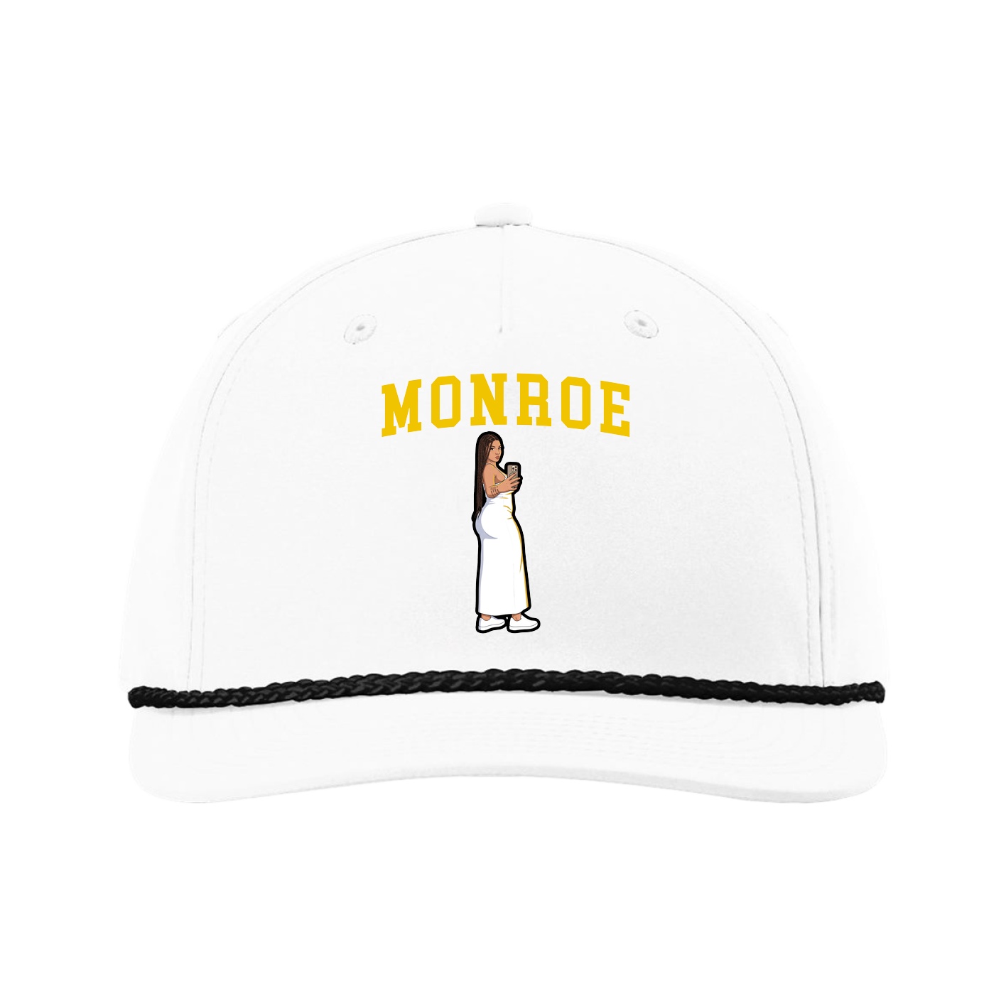 Five-Panel Classic Rope Cap — Shirsey in White