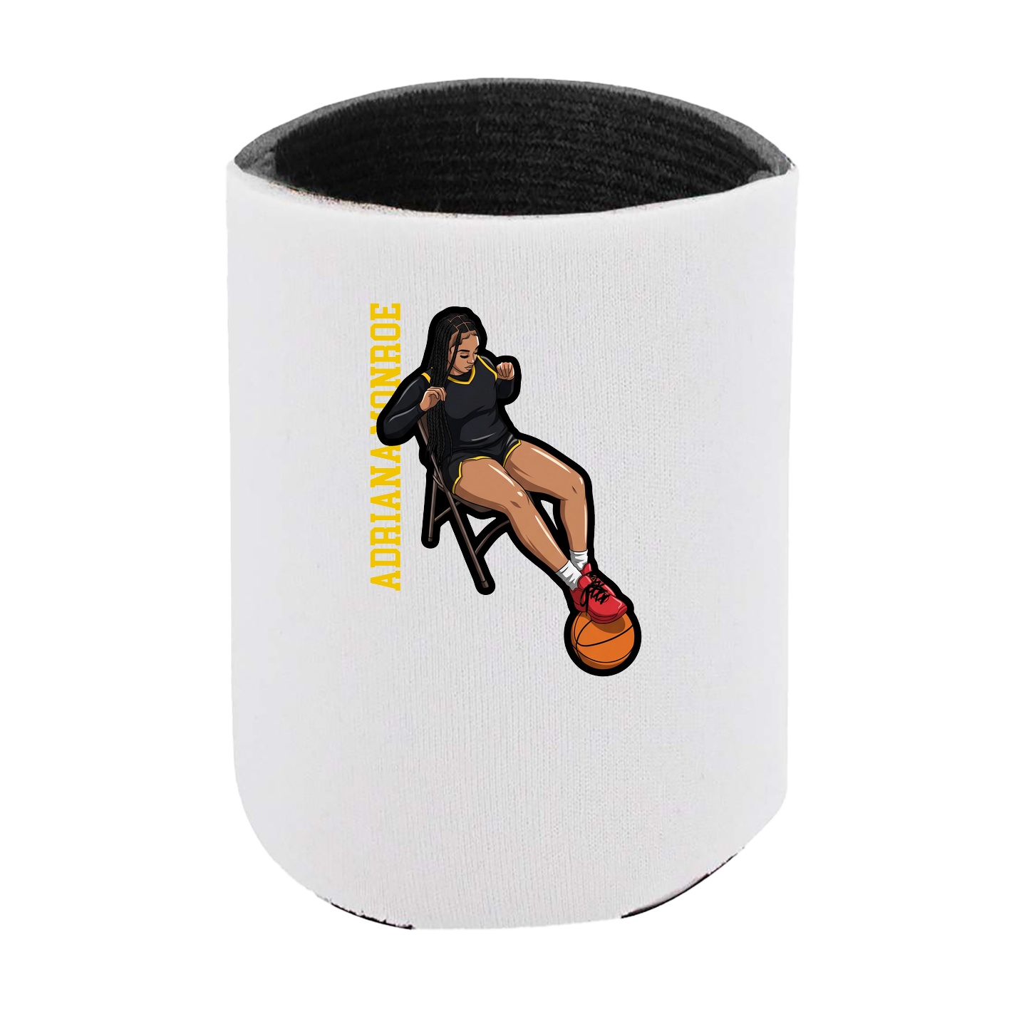Can Holder — Name Vertical in White