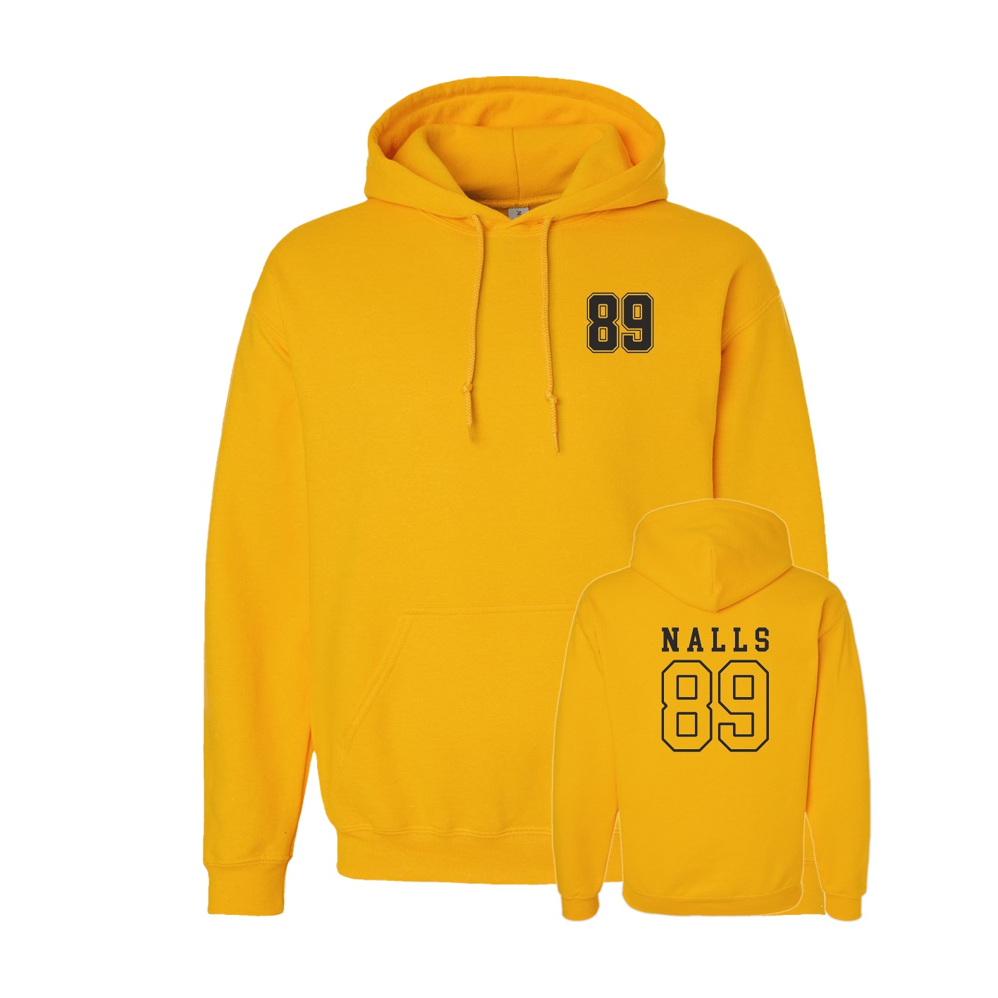 Hoodie — Chest Back in Gold