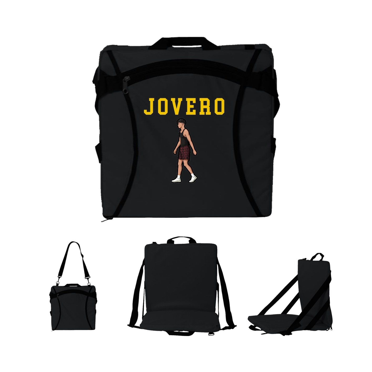 Folding Stadium Seat — Shirsey in Black