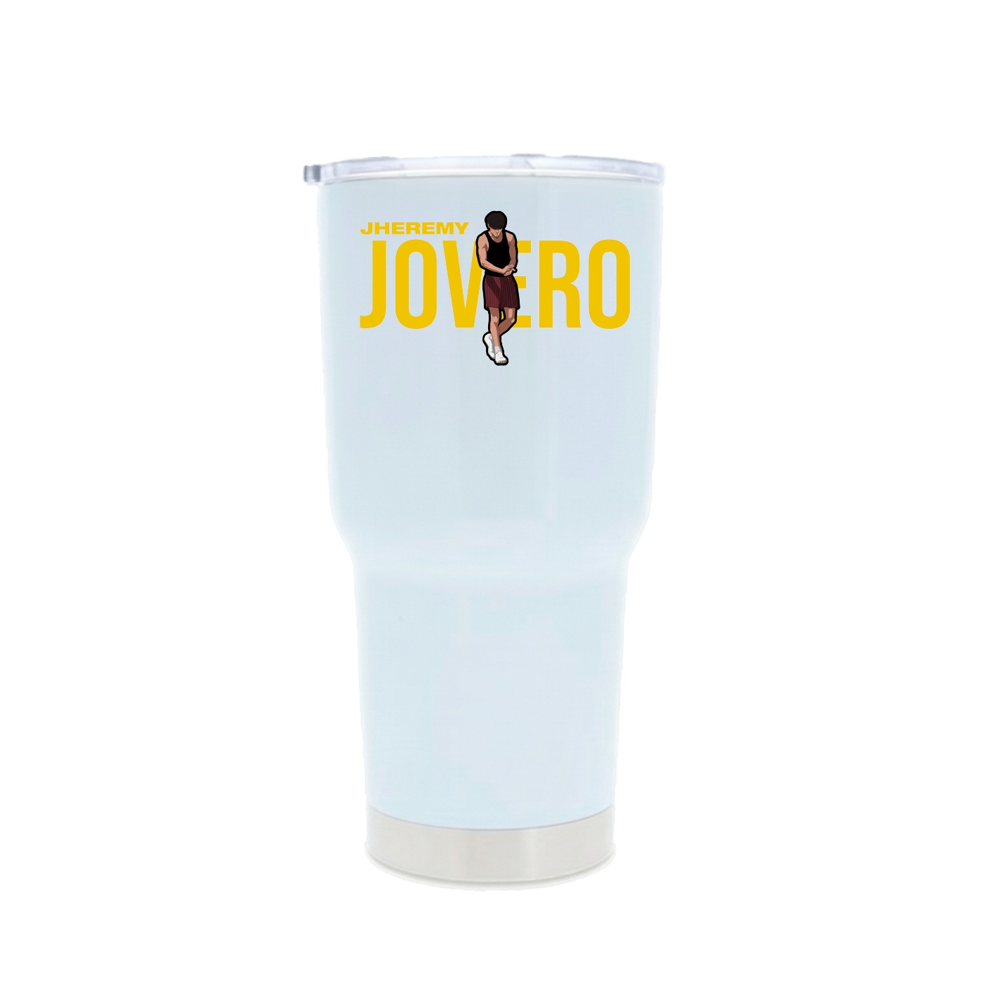30oz Stainless Steel Tumbler — Player Name in White